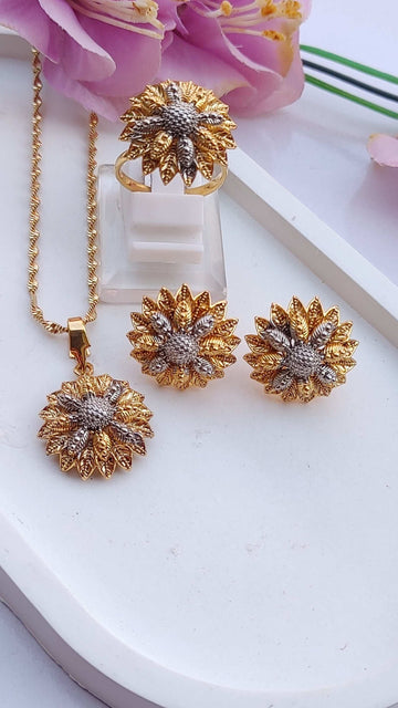 Locket set in Diamond Cut & Zircons | 22K Gold Polish|RP/ MK-855