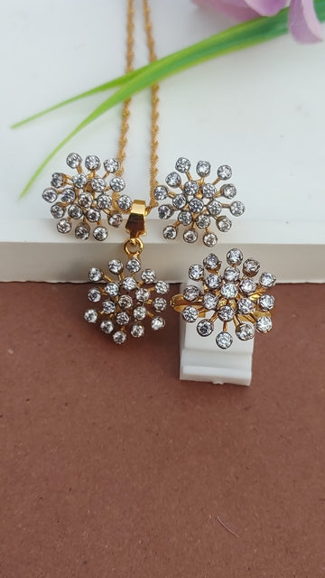 Hand Carved Locket set | 22k Gold plated (3 yr. Warranty) | MK-720
