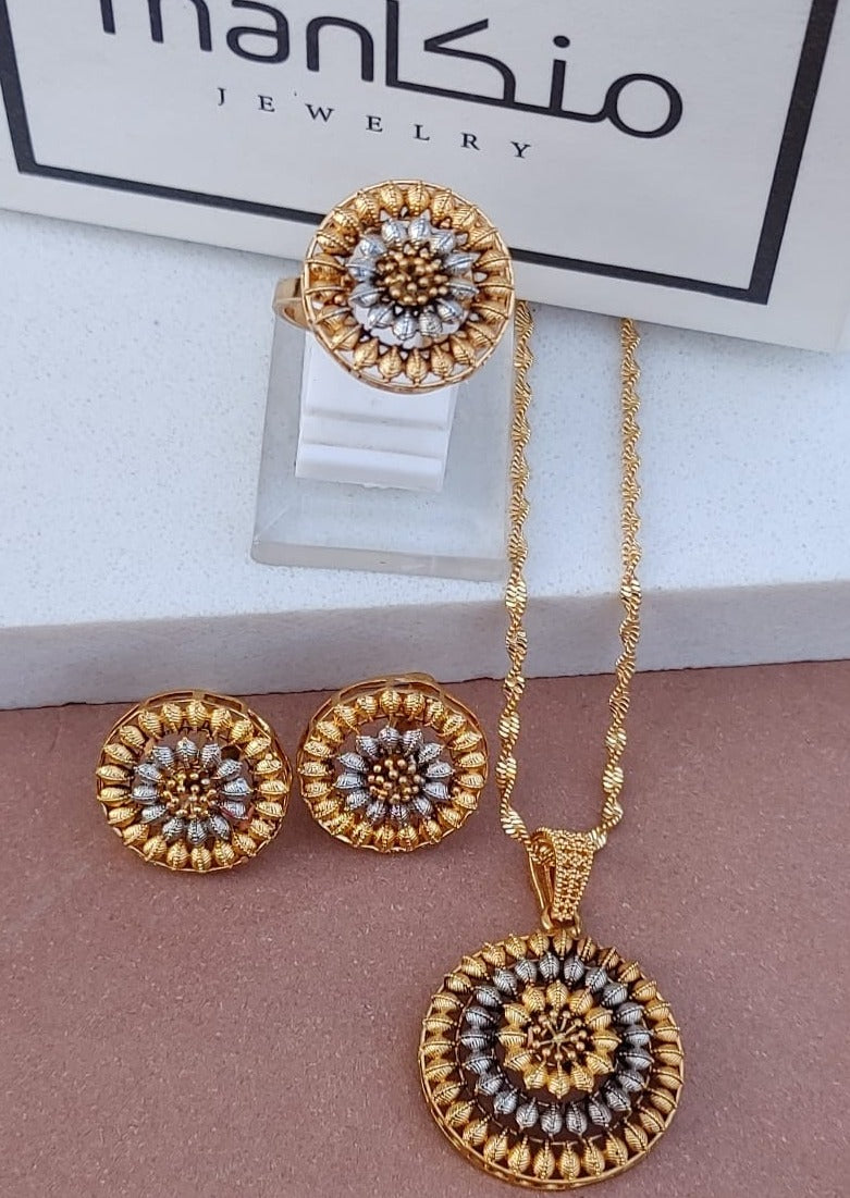 Real Gold Look - 22K Gold plated Locket set | RP-349