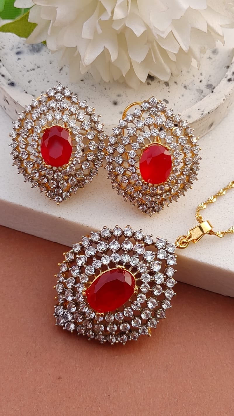 ⭐Top Seller | 6 Colors | Diamond Cut Zircon Judao Locket Set | 22K Gold Plated | MS-391