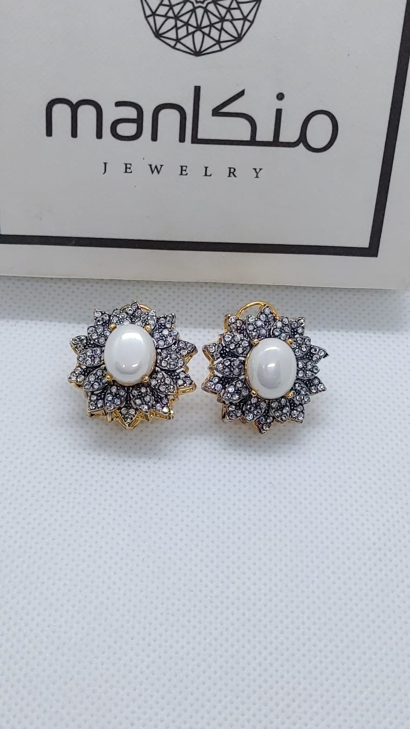 22K Gold Plated Designer Judao Zircon Studs | Original Zircon Stones | 7 Colors | ME-988