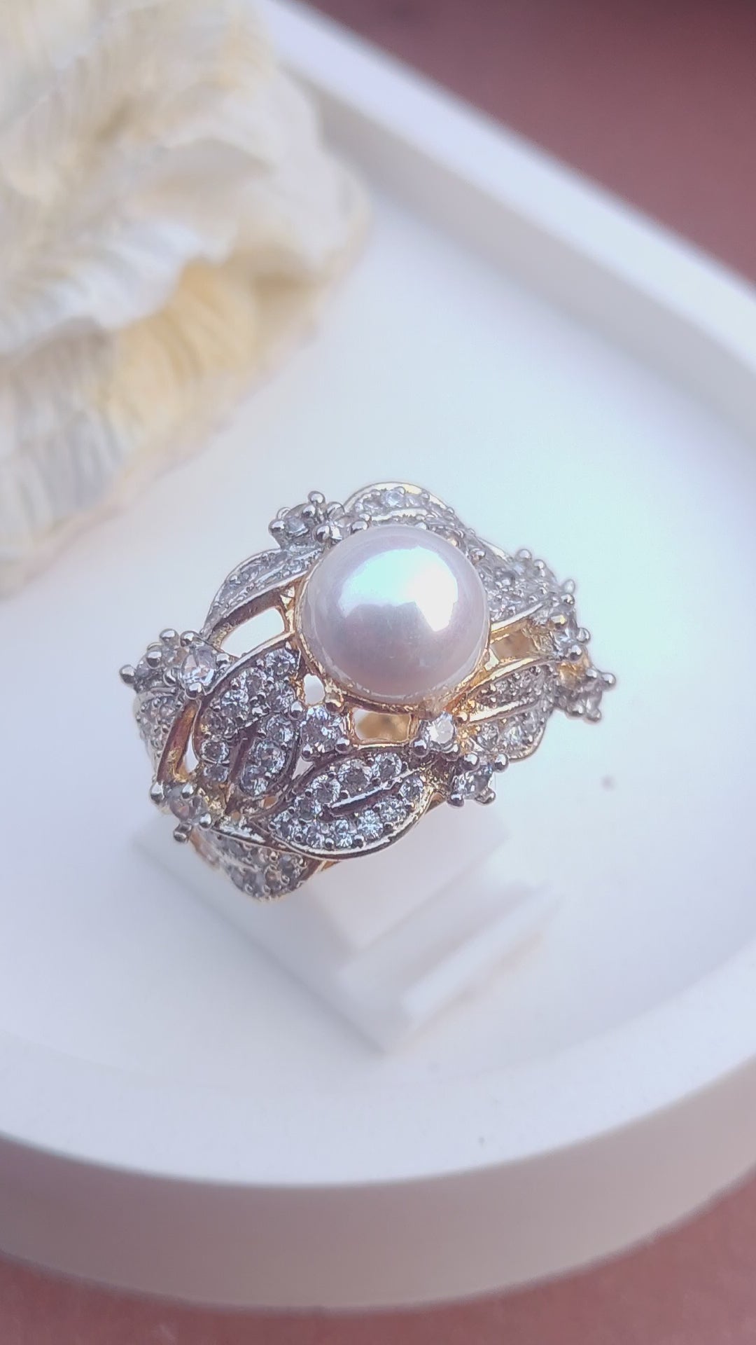 Diamond cut Zircon | judao ring | 22k gold polish | MR-122