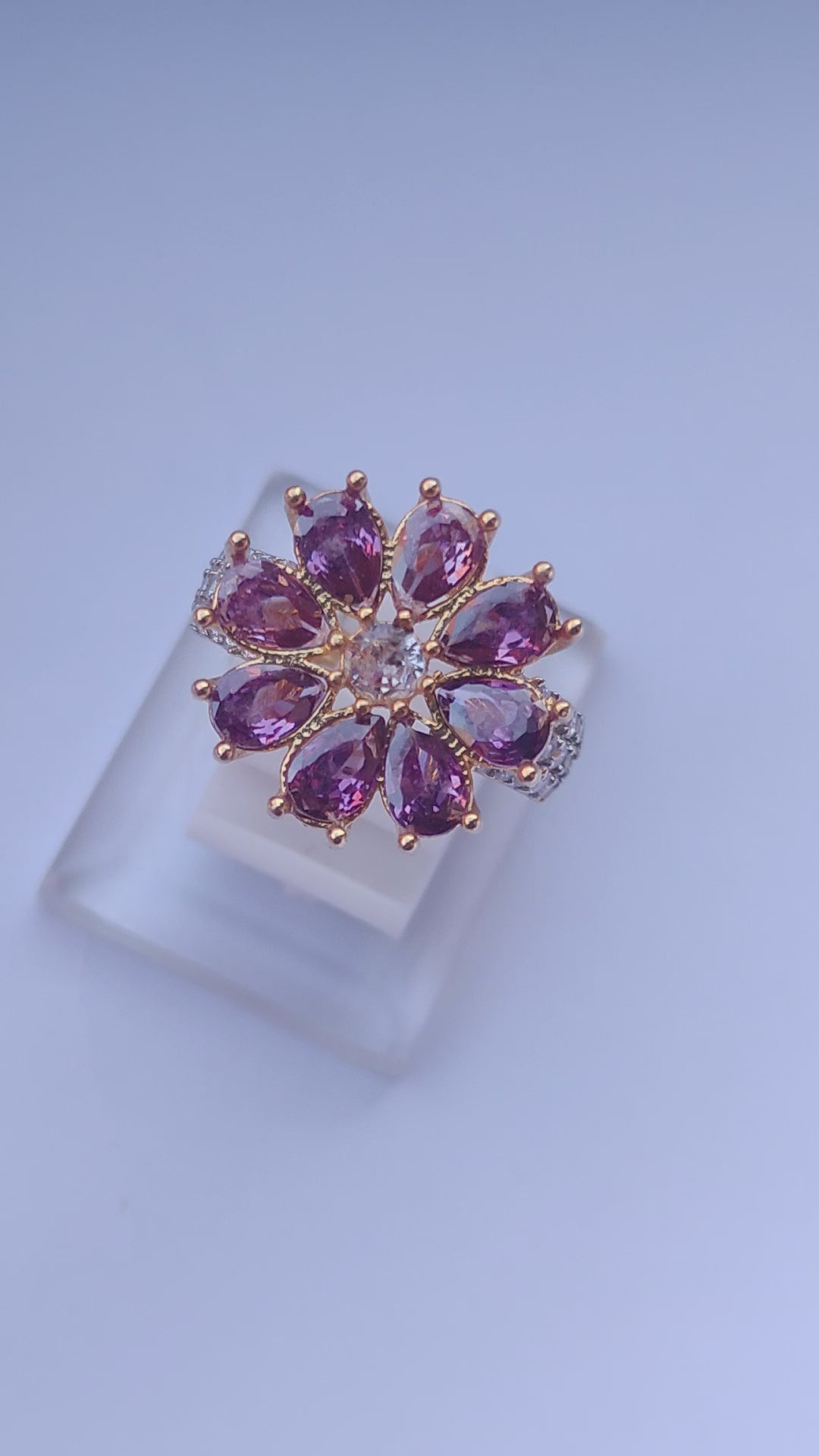 6 Colors | Zircon Judao Ring | 18K Gold Polish | Adjustable Size | MR-399
