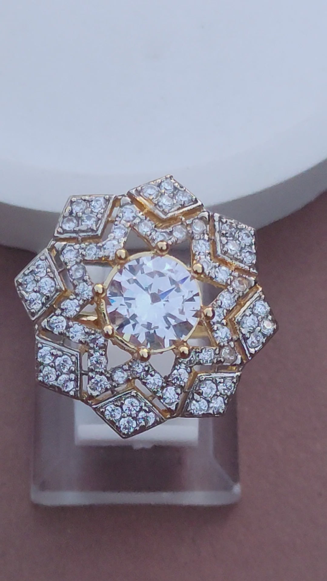 2 Colors | Zircon Judao Rings with American zircon | 22K Gold Polish | Adjustable Size | 3Yrs Warranty | MR-360