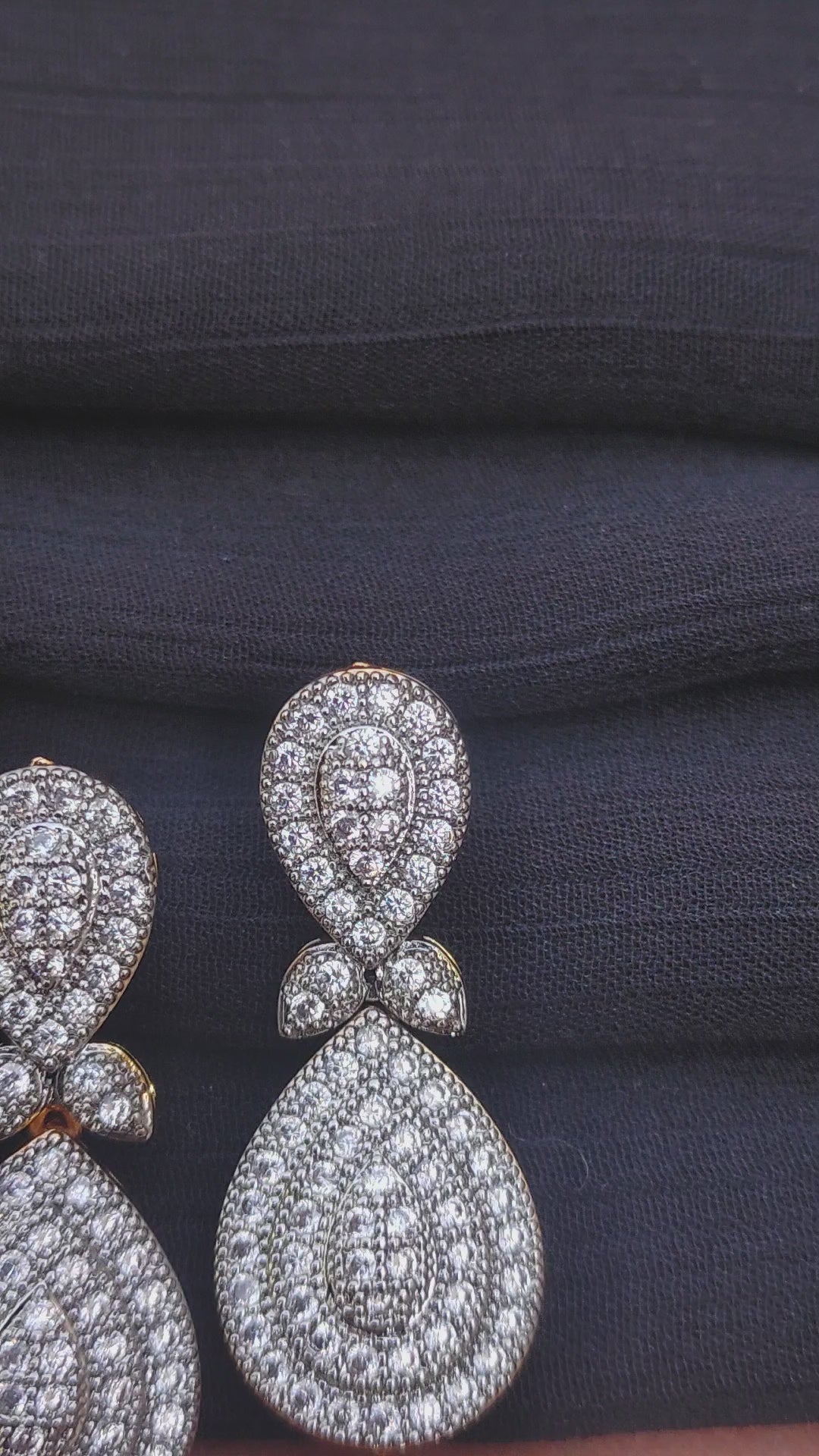 Handmade Judao earings with Real Stone Original 22K Gold Polish-ME-456