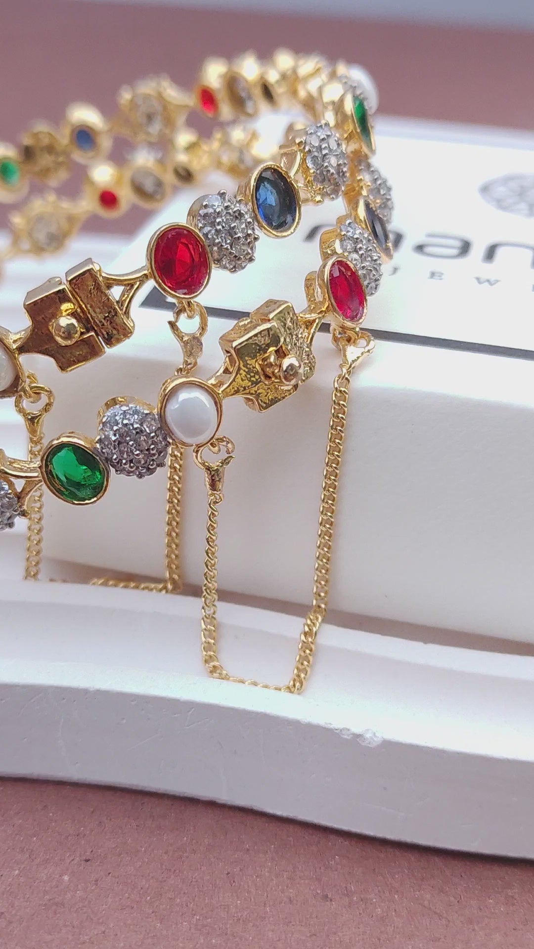 Multi Colors | Kara 22K Gold Plated | Openable |  MB-780