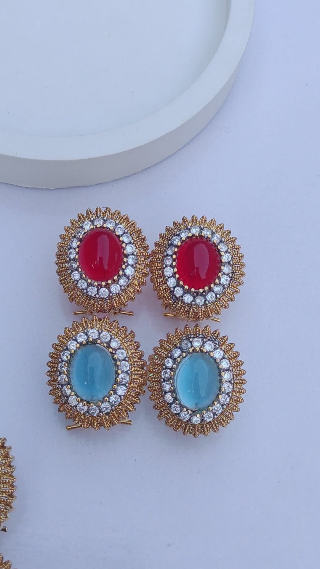 6 Colors | Designer Judao Zircon Studs | Original Zircon Stones | ME-966