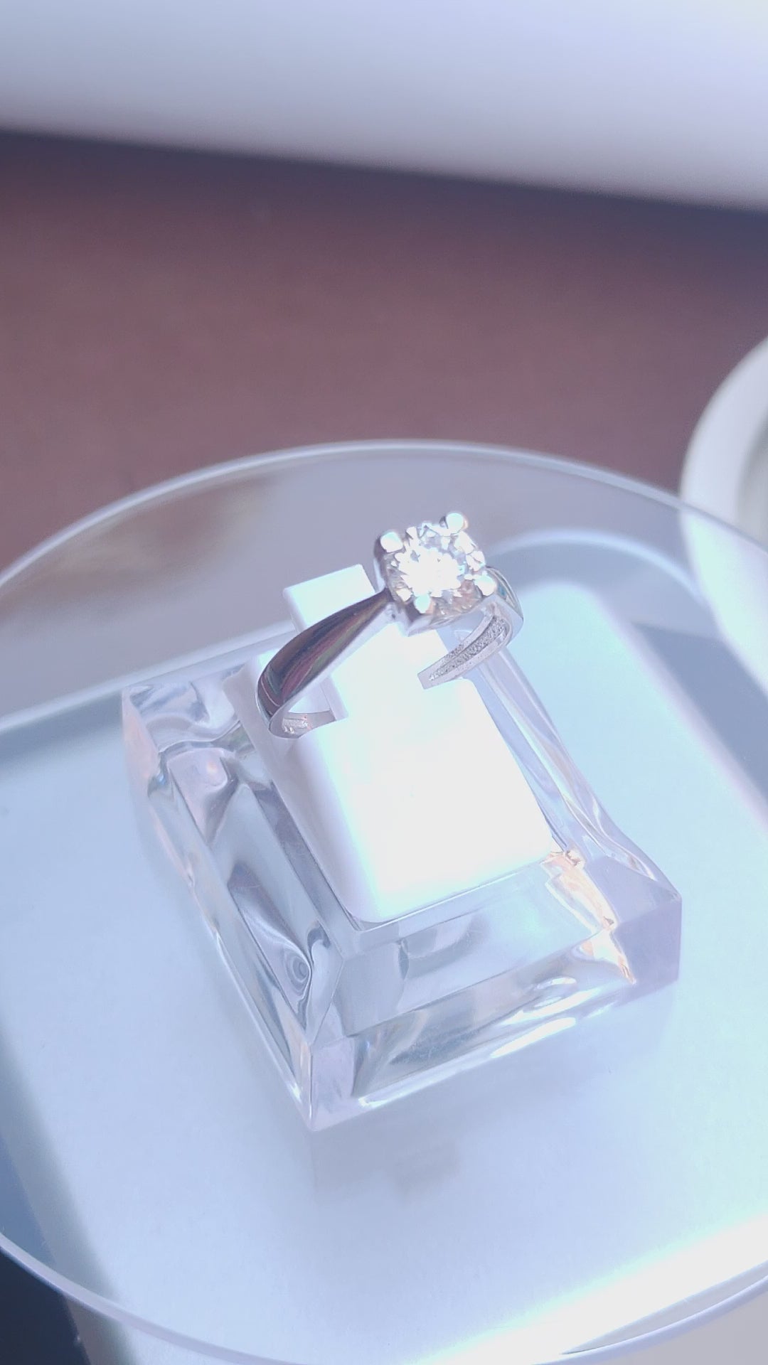 925 SILVER STERLING RING WITH MOISSANITE DIAMOND - s27