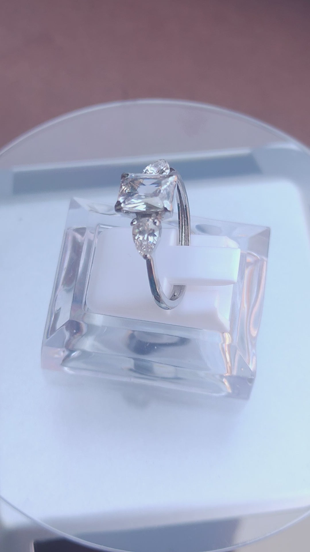 925 SILVER STERLING RING WITH MOISSANITE DIAMOND - s23