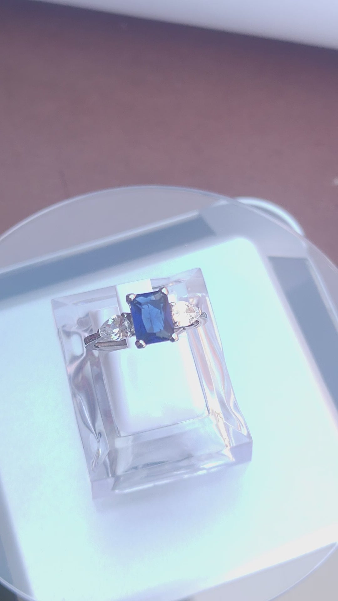 925 SILVER STERLING RING WITH MOISSANITE DIAMOND - s23