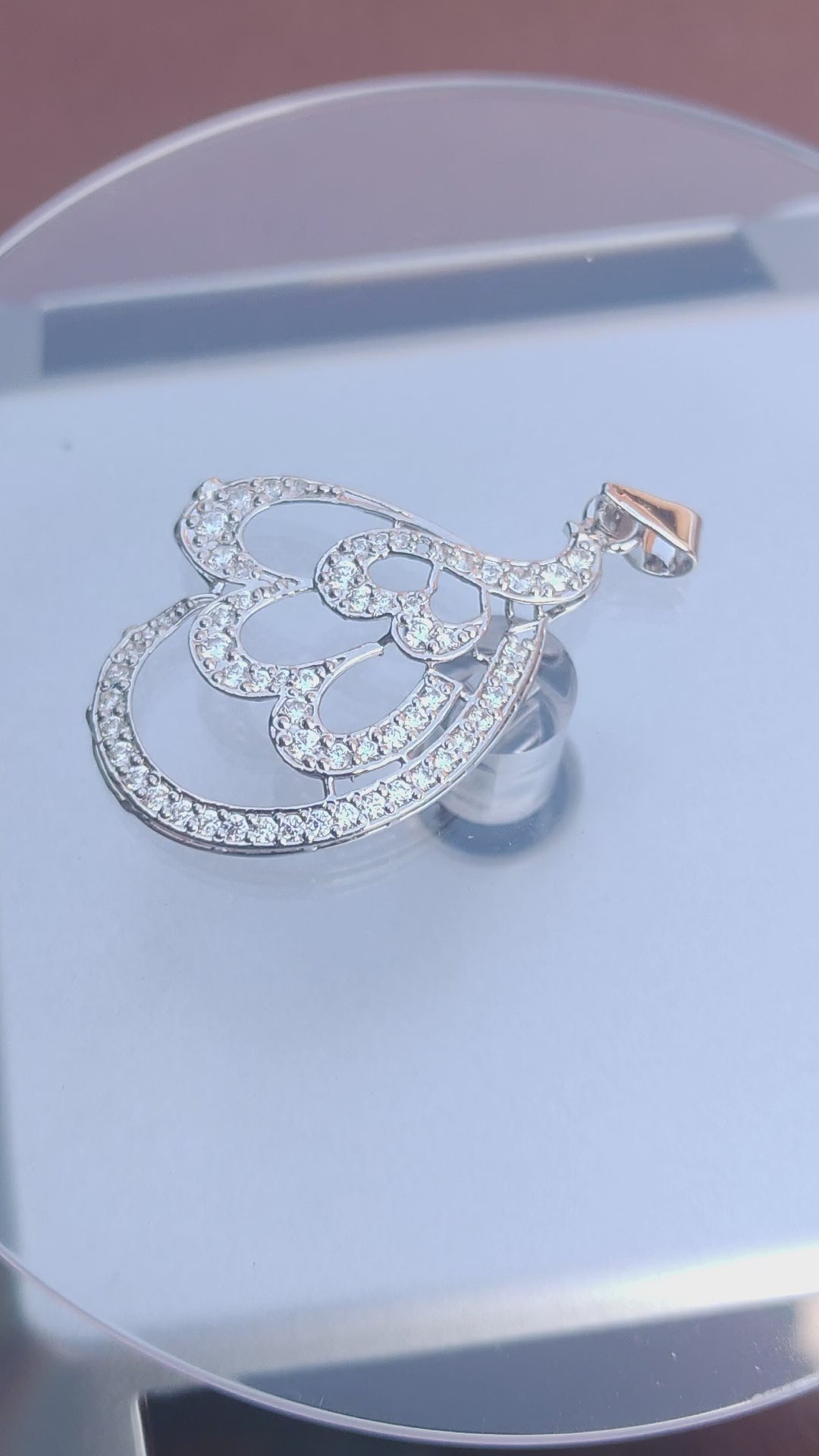 925 SILVER STERLING ALLAH LOCKET WITH MOISSANITE DIAMOND - s40