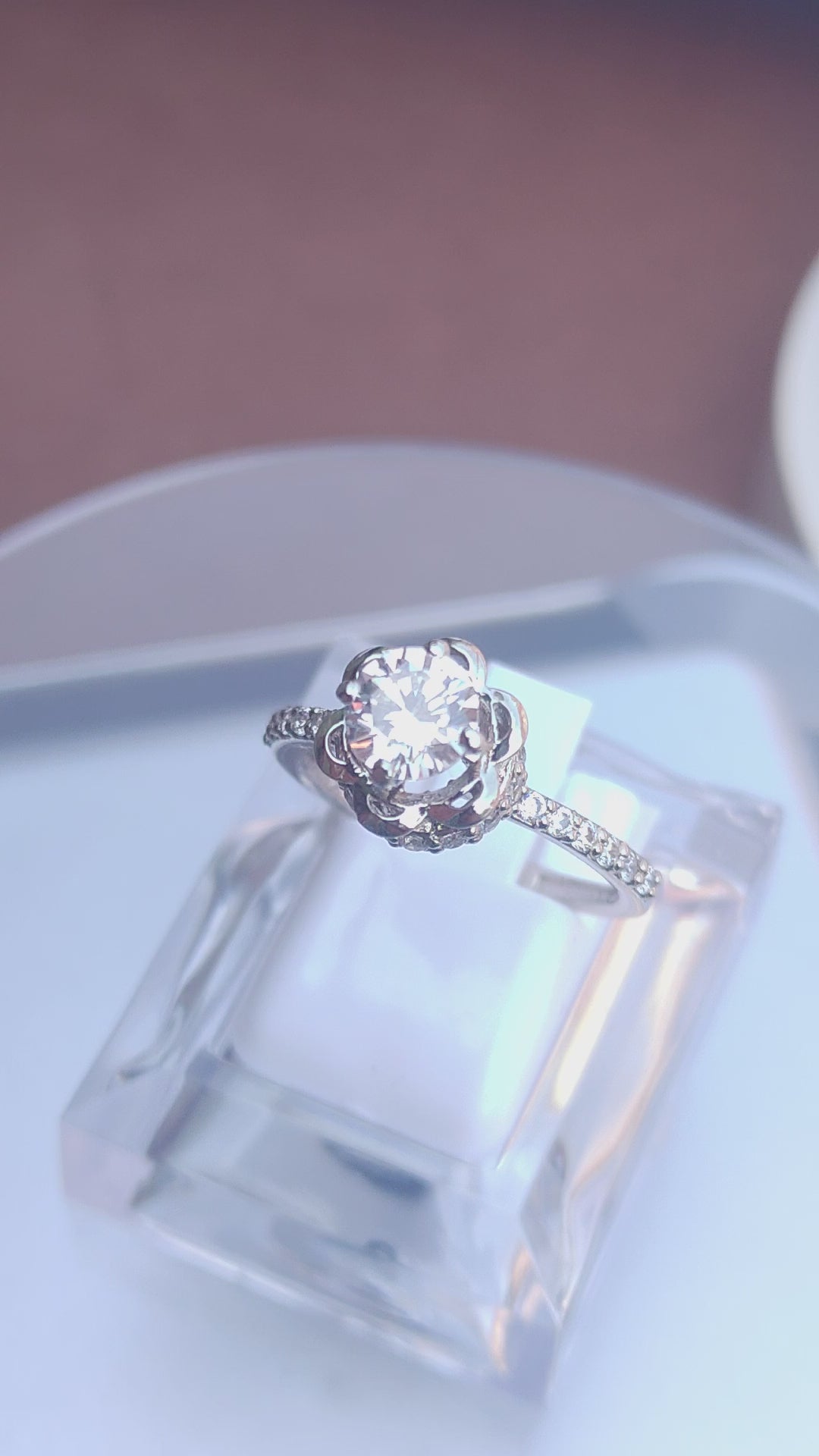 925 SILVER STERLING RING WITH MOISSANITE DIAMOND - s30