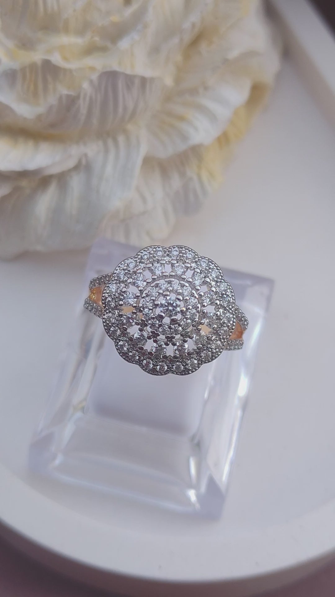 Diamond cut Zircon | judao ring | 22k gold polish | MR-201