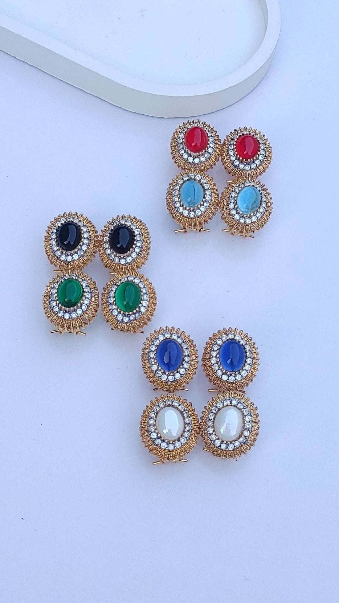 6 Colors | Designer Judao Zircon Studs | Original Zircon Stones | ME-966