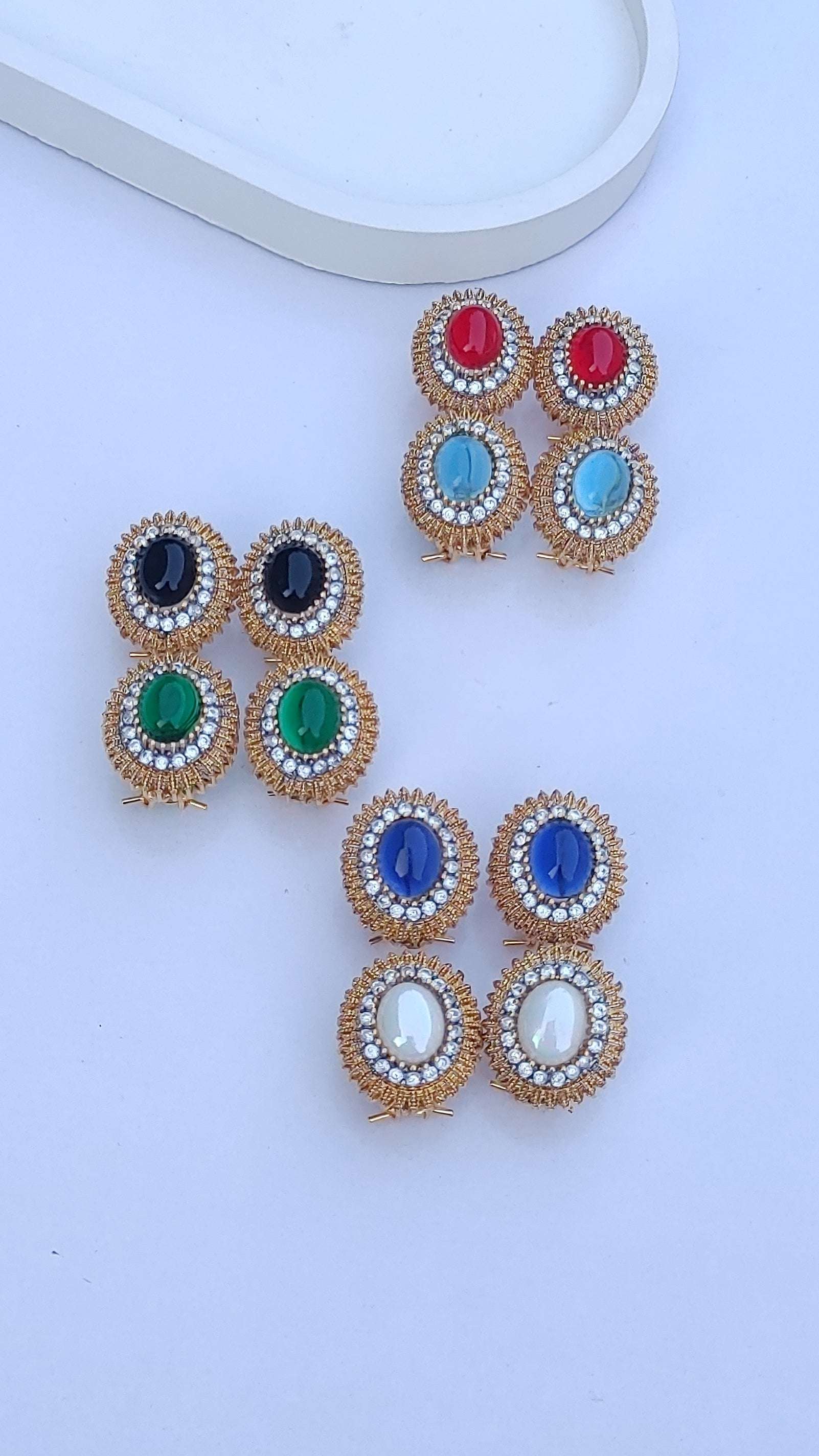 6 Colors | Designer Judao Zircon Studs | Original Zircon Stones | ME-966