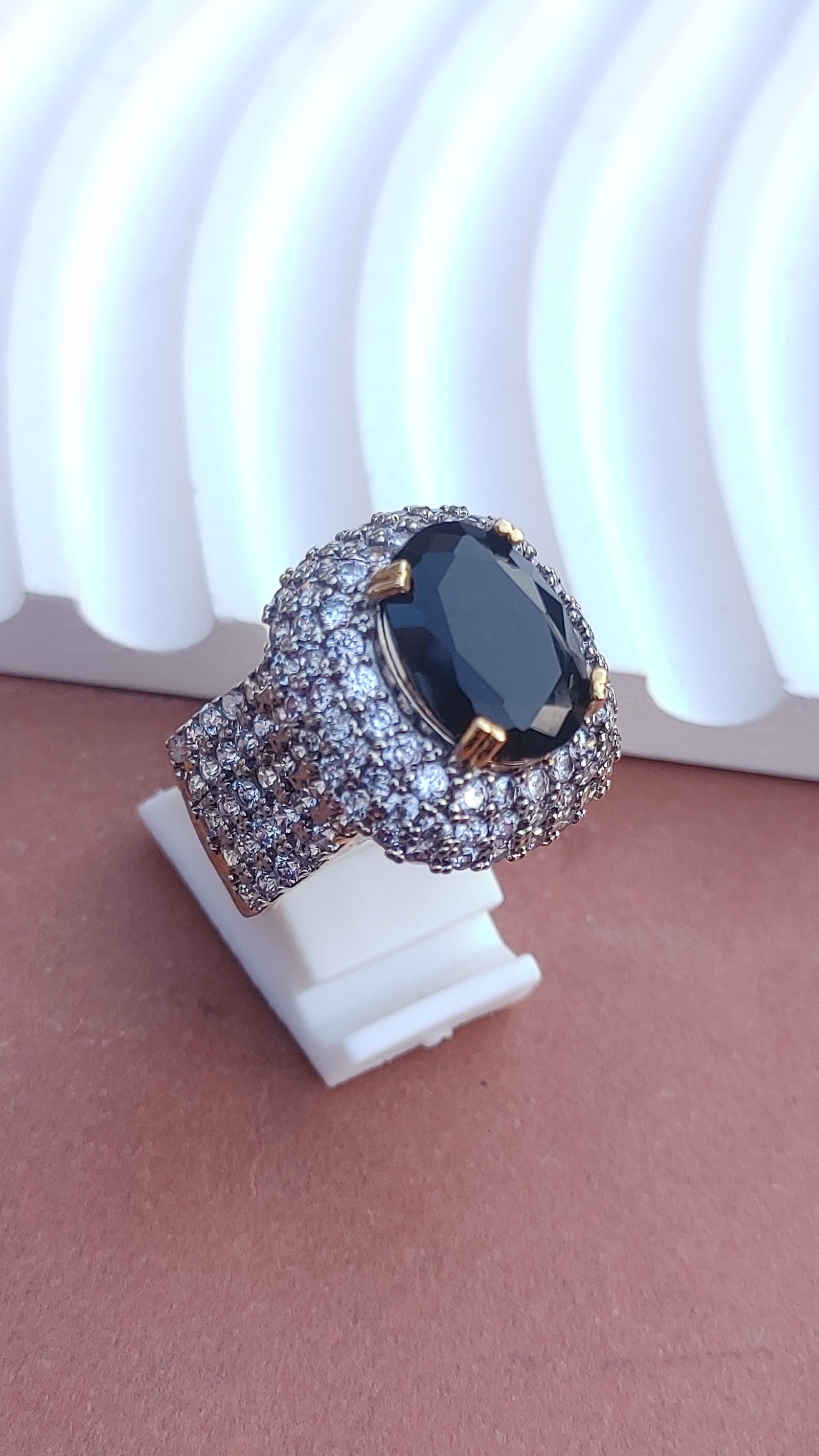 9Colors | Zircon Judao Rings with Real Stone | 18K Gold Polish | Adjustable Size | 3Yrs Warranty | MR-364