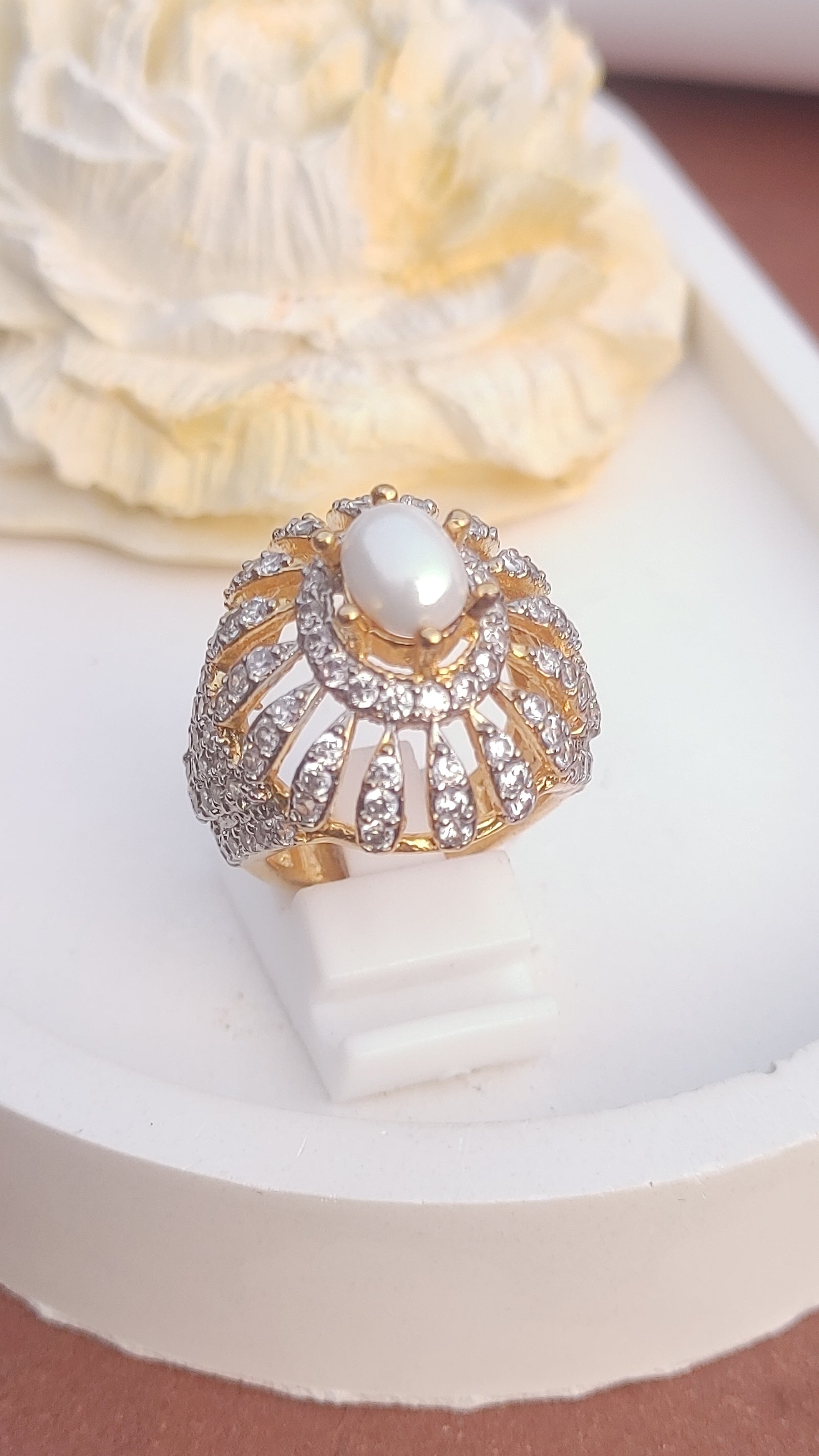 8Colors | Zircon Judao Rings with Real Stone | 18K Gold Polish | Adjustable Size | 3Yrs Warranty | MR-471