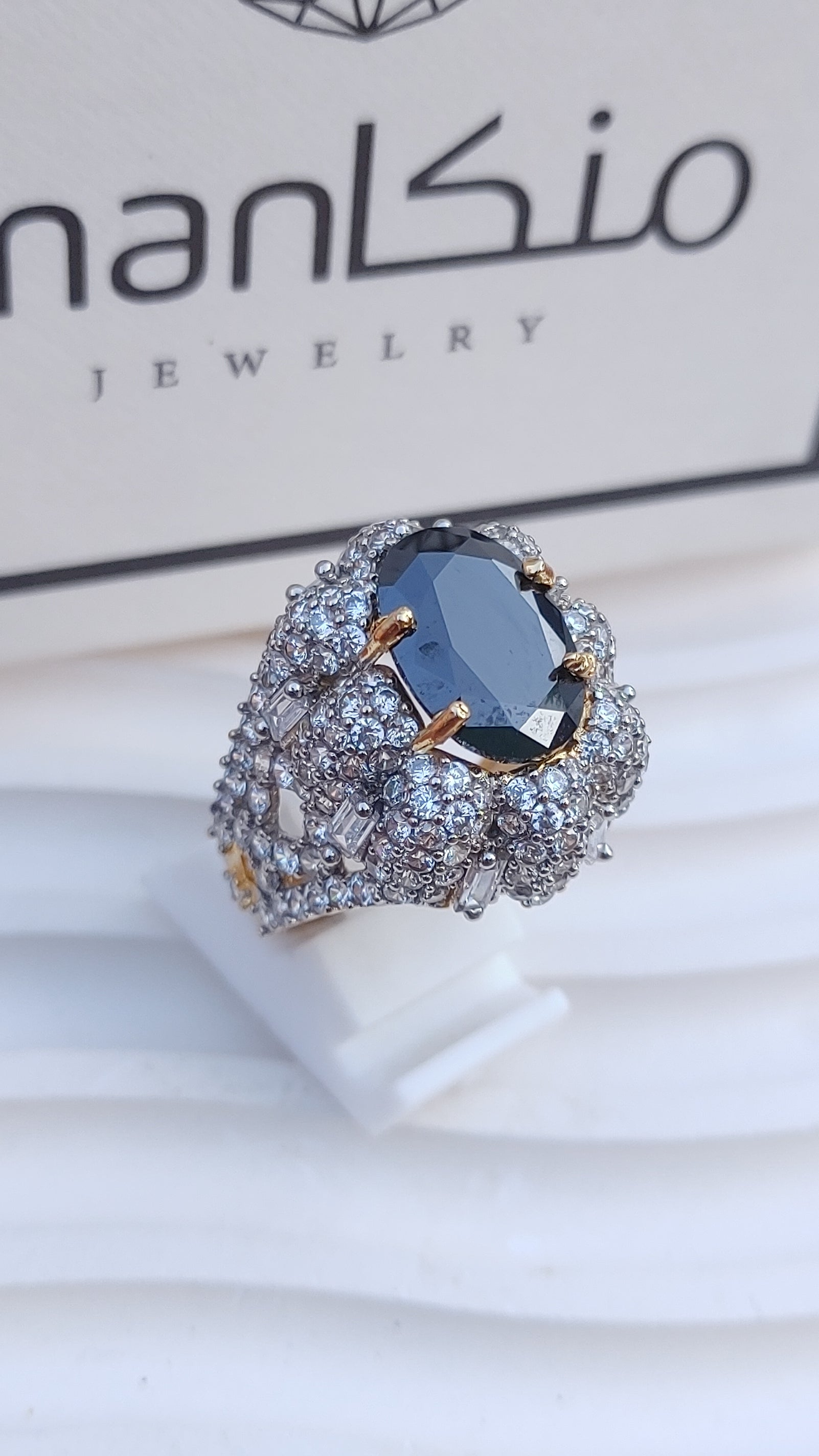 7 Colors | Zircon Judao Rings with Real Stone | 18K Gold Polish | Adjustable Size | 3Yrs Warranty | MR-355