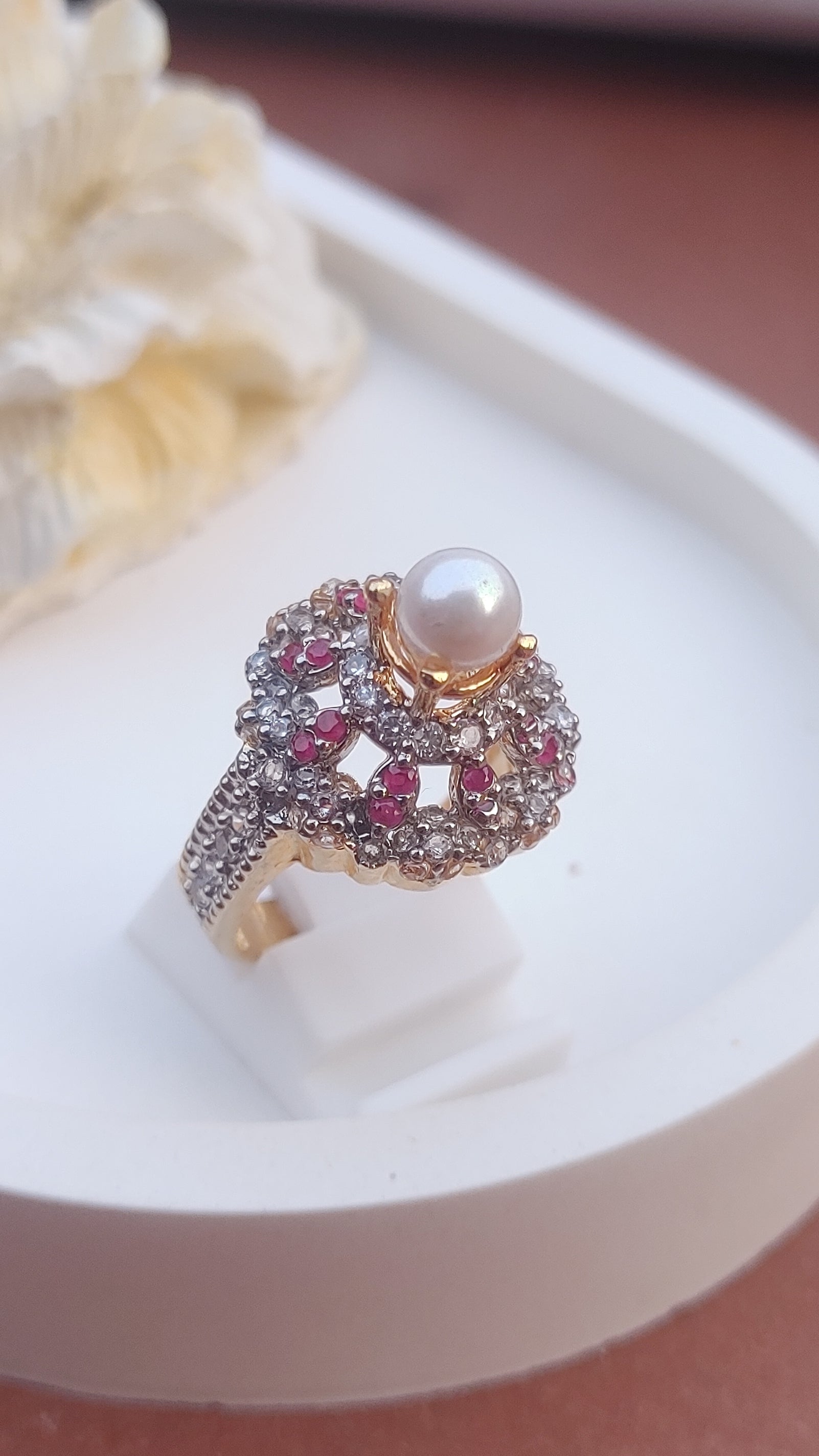 8Colors | Zircon Judao Rings with Real Stone | 18K Gold Polish | Adjustable Size | 3Yrs Warranty | MR-455