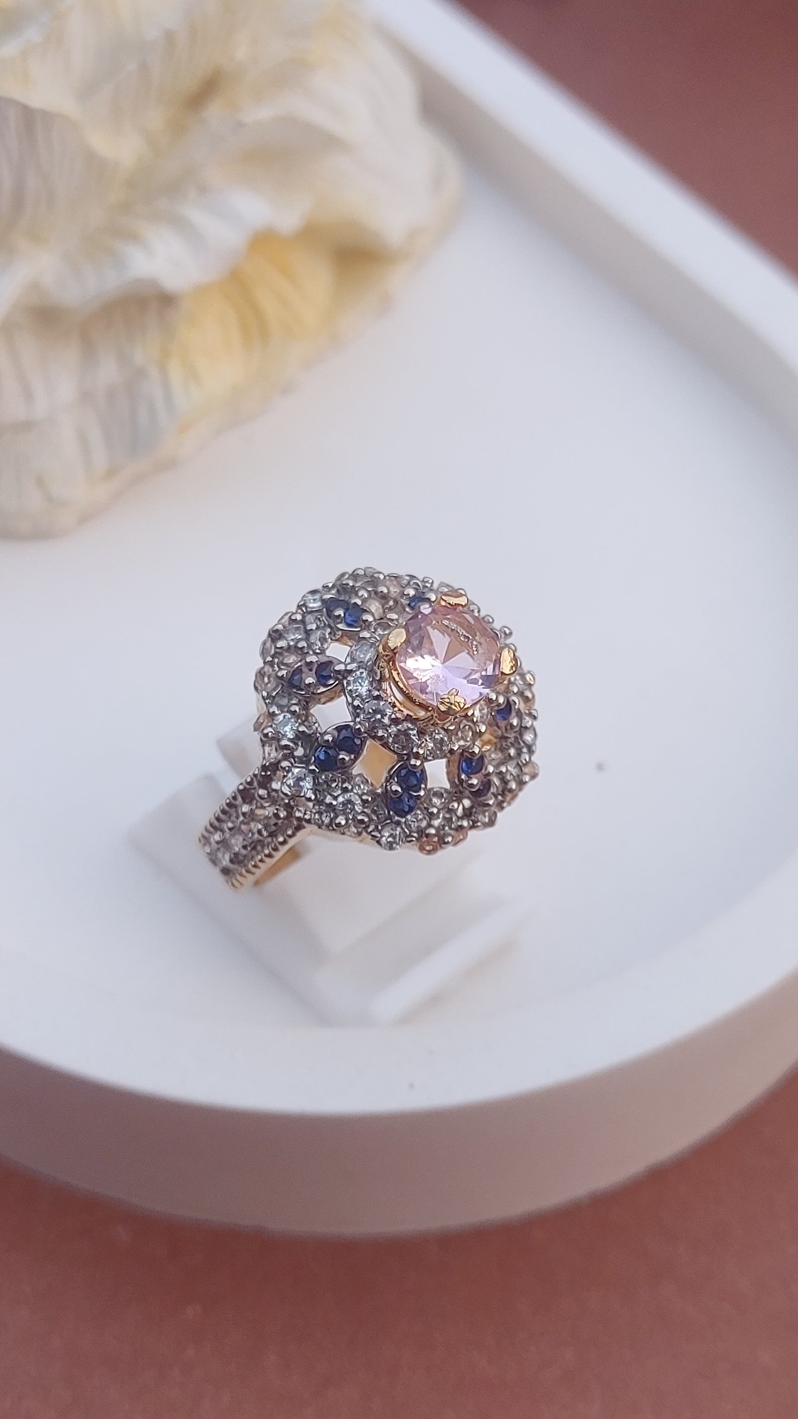 8Colors | Zircon Judao Rings with Real Stone | 18K Gold Polish | Adjustable Size | 3Yrs Warranty | MR-455