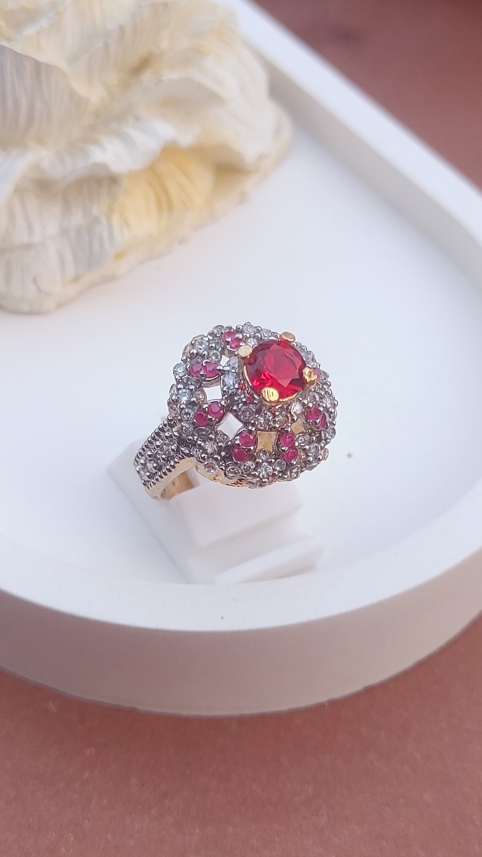 8Colors | Zircon Judao Rings with Real Stone | 18K Gold Polish | Adjustable Size | 3Yrs Warranty | MR-455