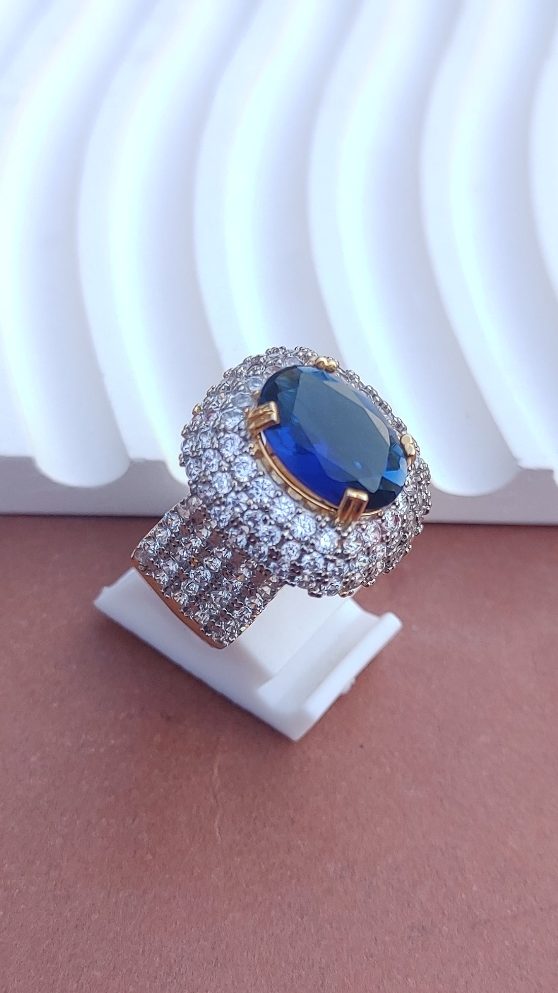 9Colors | Zircon Judao Rings with Real Stone | 18K Gold Polish | Adjustable Size | 3Yrs Warranty | MR-364