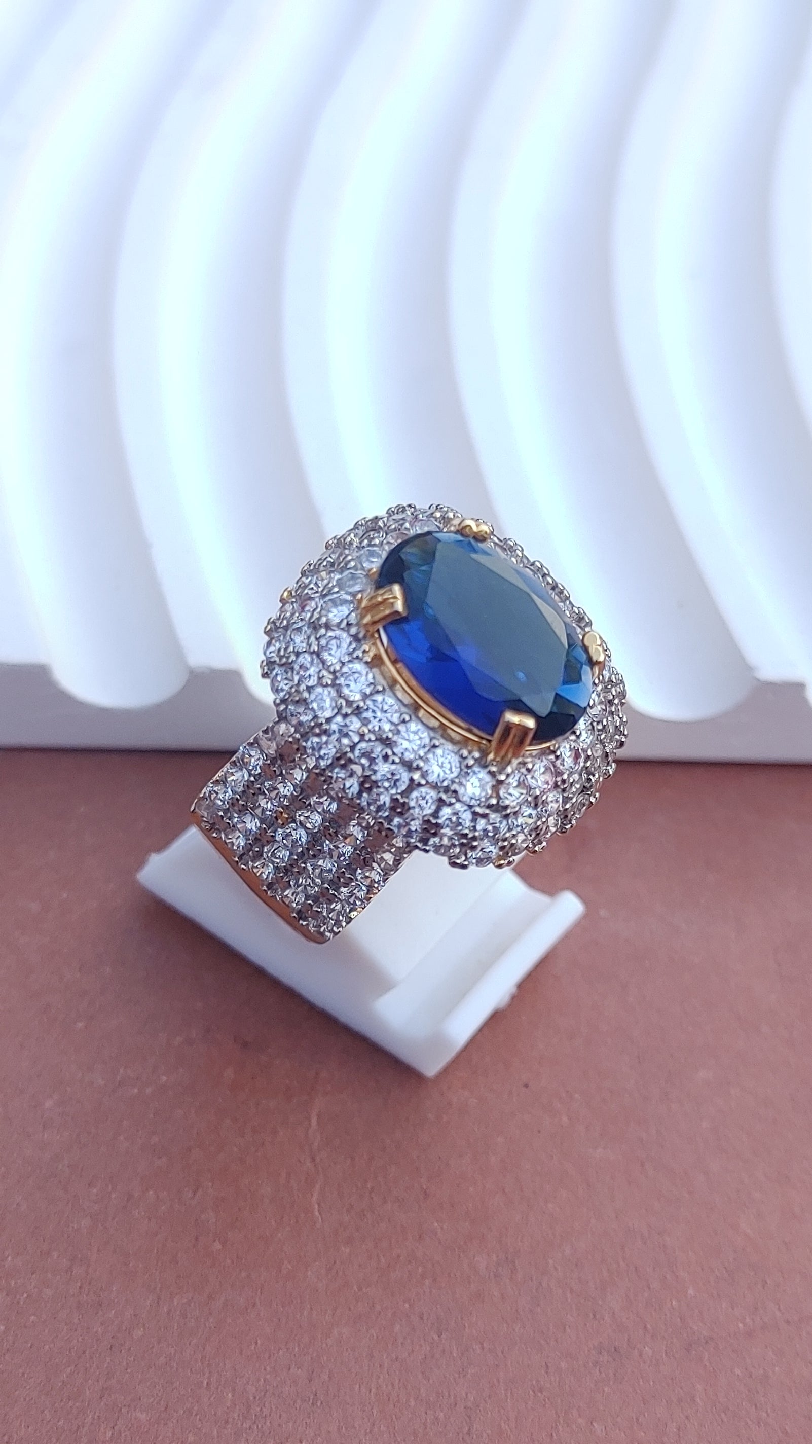 9Colors | Zircon Judao Rings with Real Stone | 18K Gold Polish | Adjustable Size | 3Yrs Warranty | MR-364