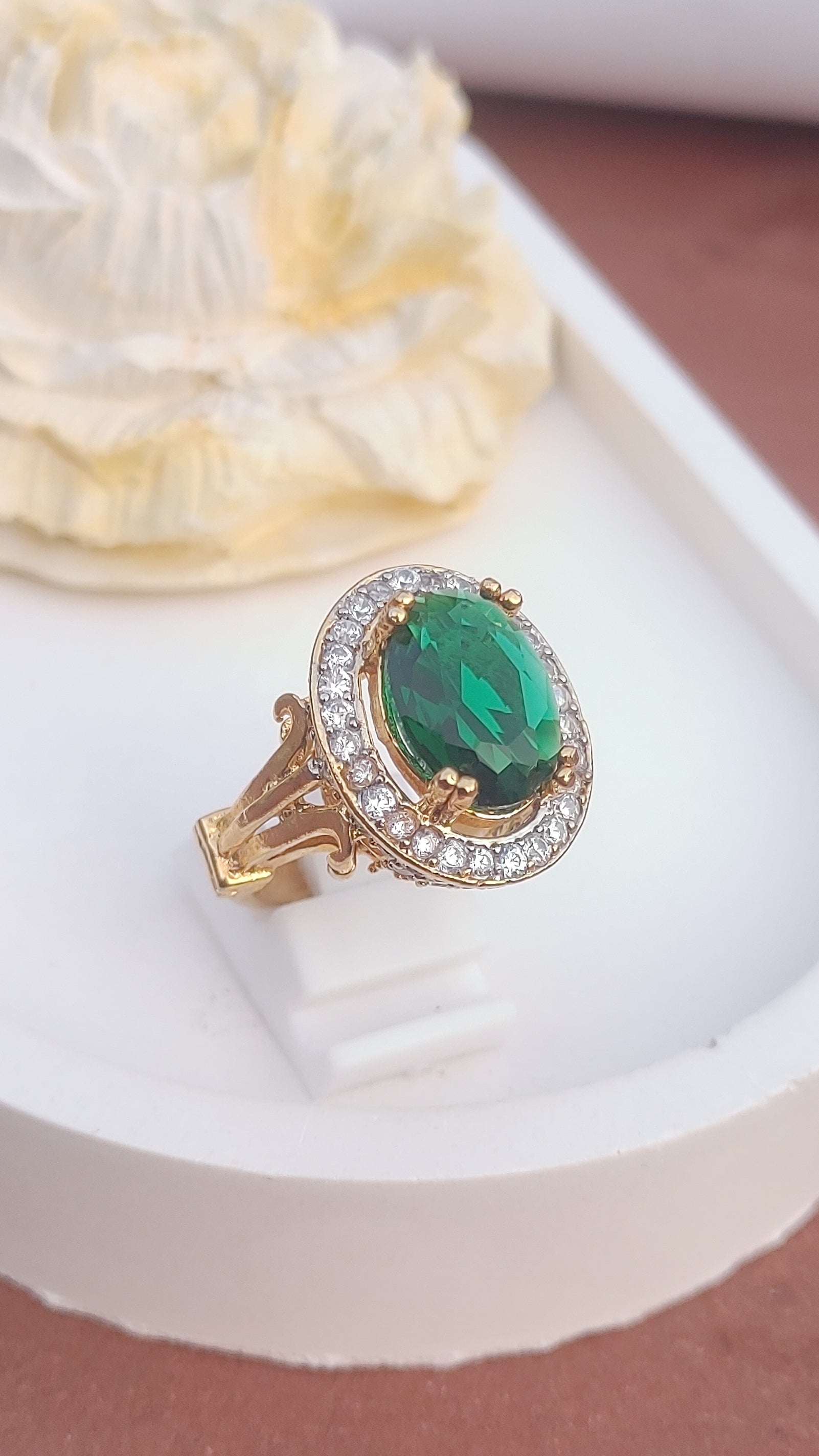 5Colors | Zircon Judao Rings with Real Stone | 18K Gold Polish | Adjustable Size | 3Yrs Warranty | MR-477