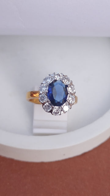 4 Colors | Zircon Judao Rings with Real Stone | 18K Gold Polish | Adjustable Size | 3Yrs Warranty | MR-122