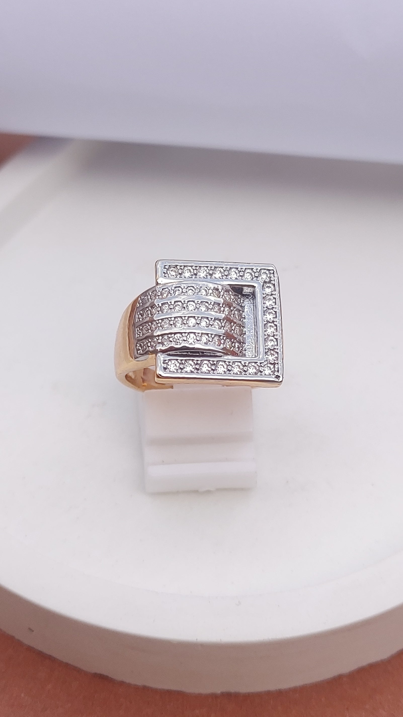 Zircon Judao Rings with Real zircon Stone | Gold plated | Adjustable Size | 3Yrs Warranty