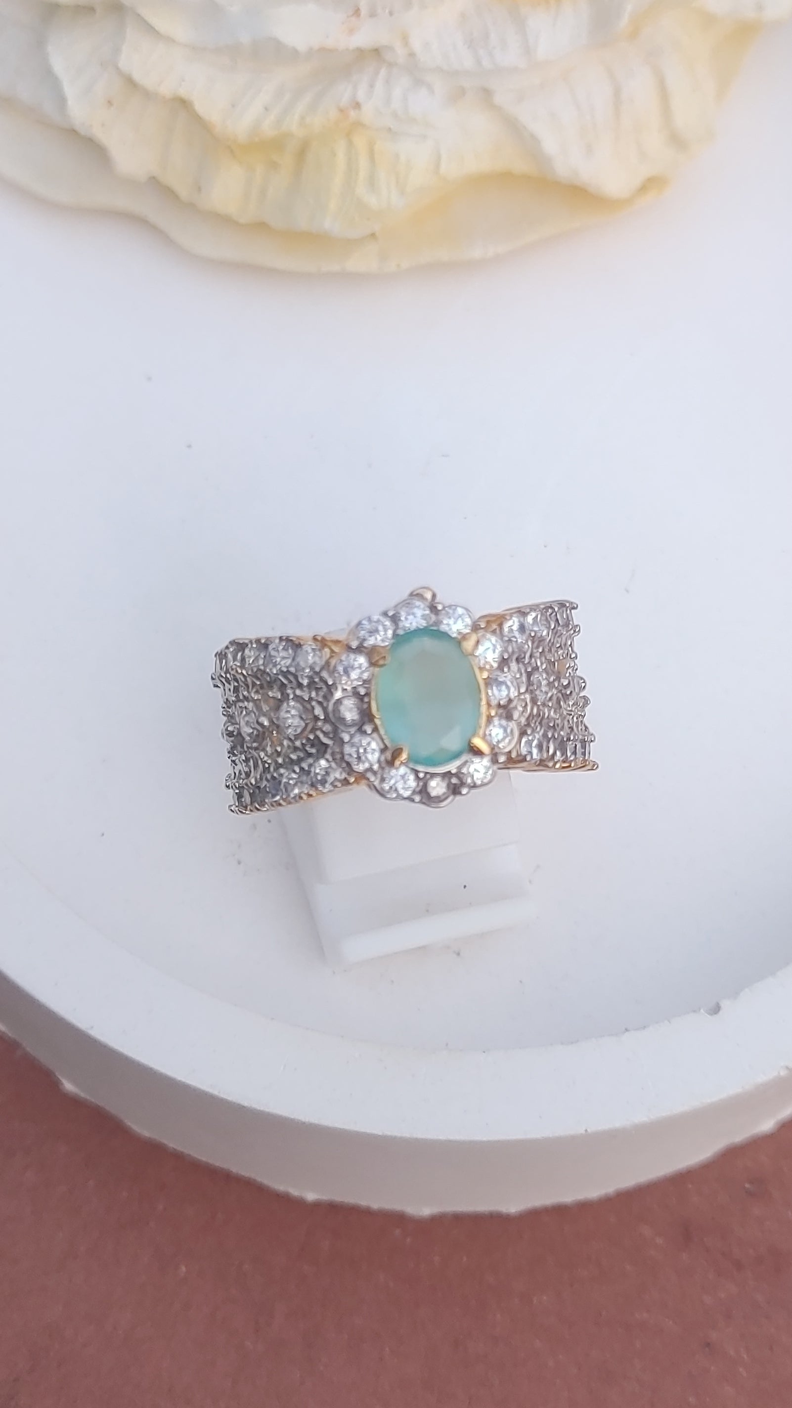 7Colors | Zircon Judao Rings with Real Stone | 18K Gold Polish | Adjustable Size | 3Yrs Warranty | MR-503