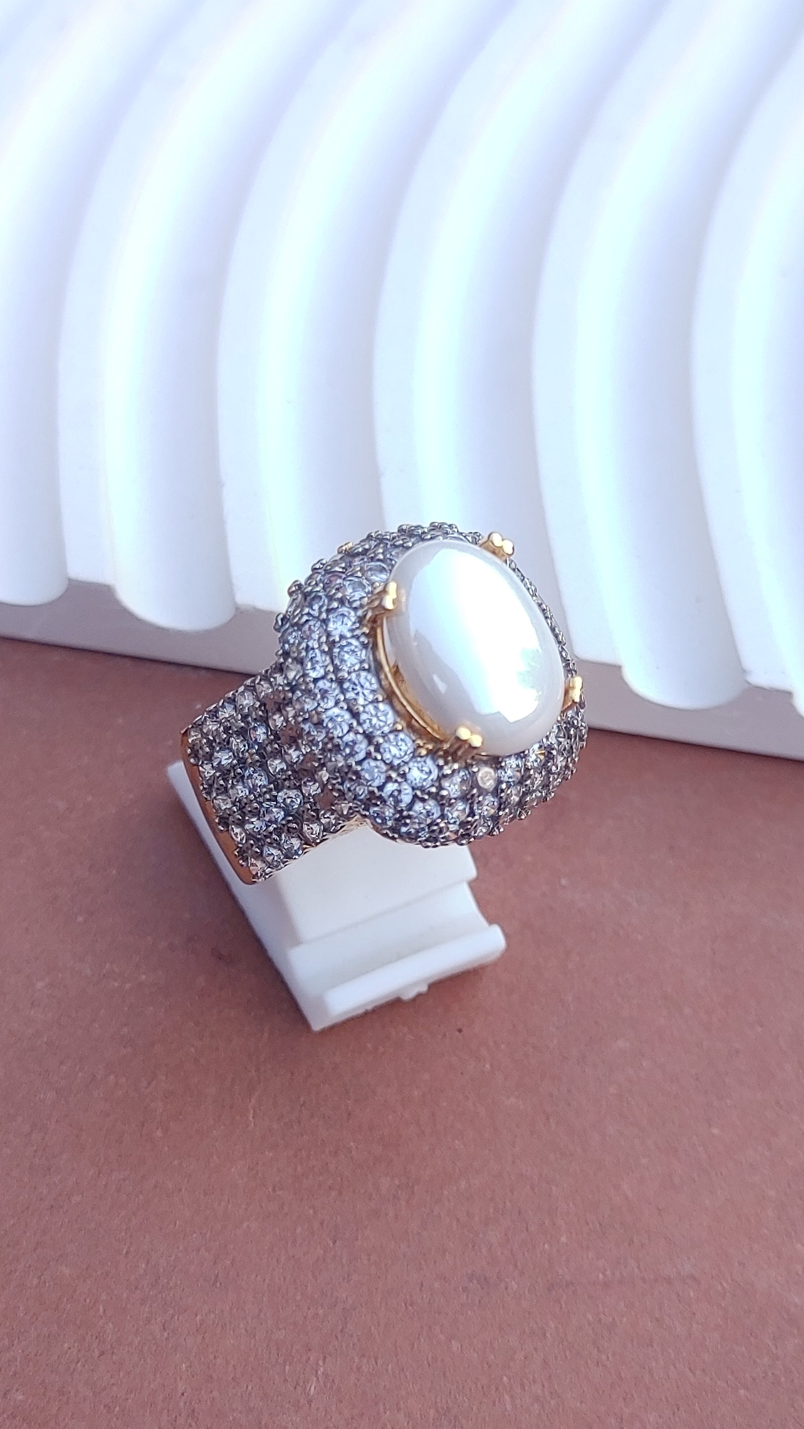9Colors | Zircon Judao Rings with Real Stone | 18K Gold Polish | Adjustable Size | 3Yrs Warranty | MR-364