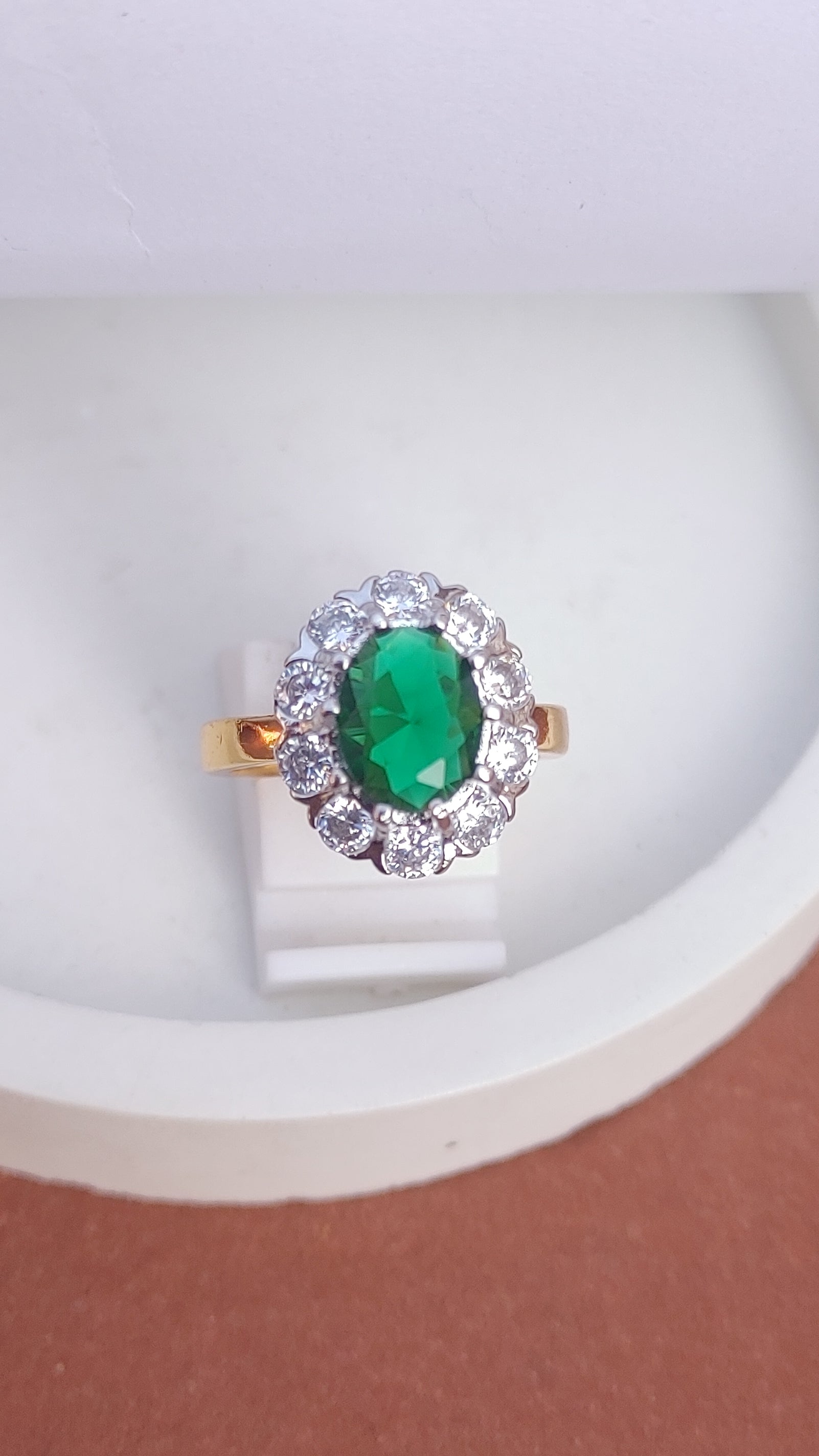 4 Colors | Zircon Judao Rings with Real Stone | 18K Gold Polish | Adjustable Size | 3Yrs Warranty | MR-122