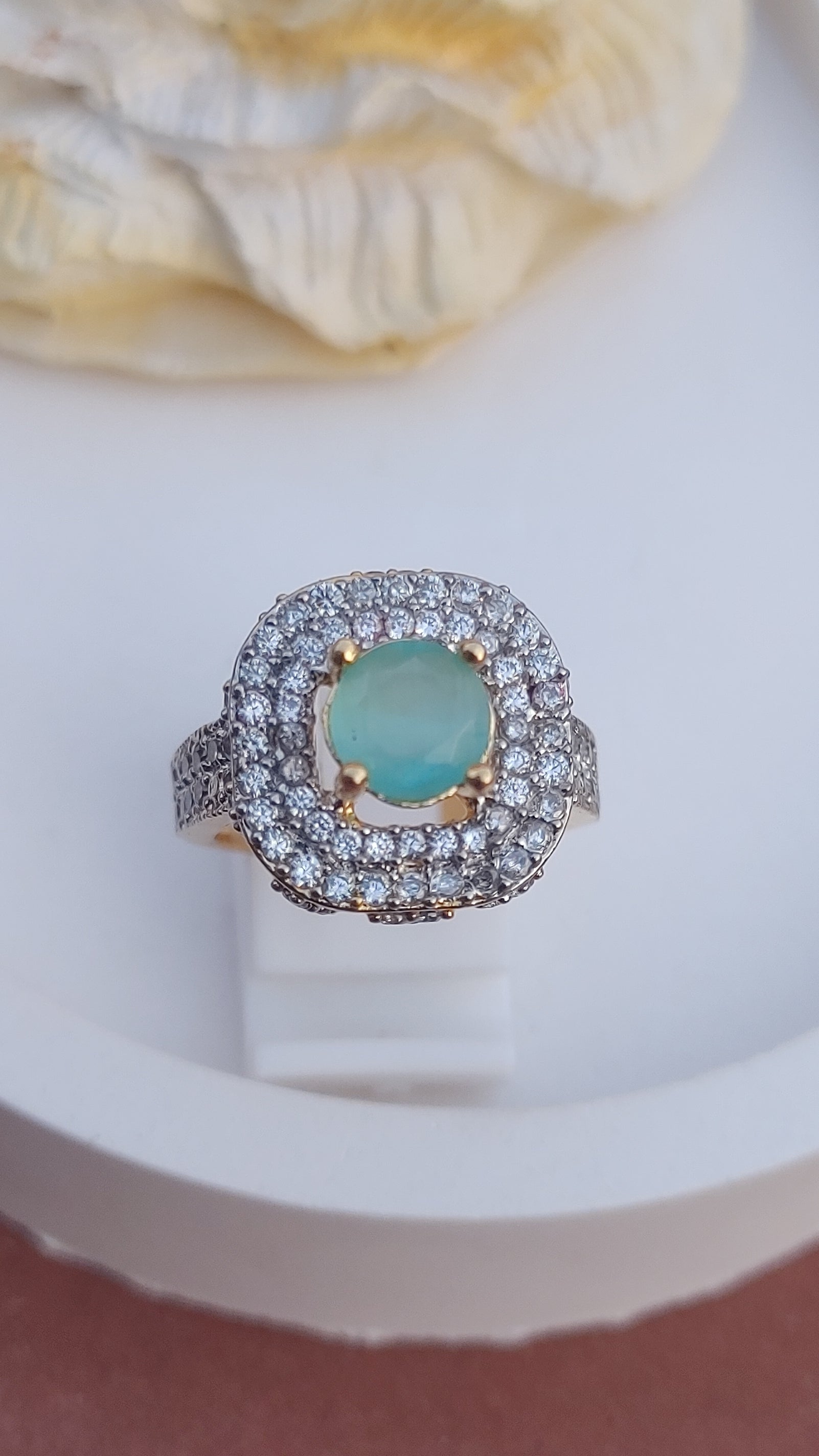 8Colors | Zircon Judao Rings with Real Stone | 18K Gold Polish | Adjustable Size | 3Yrs Warranty | MR-333