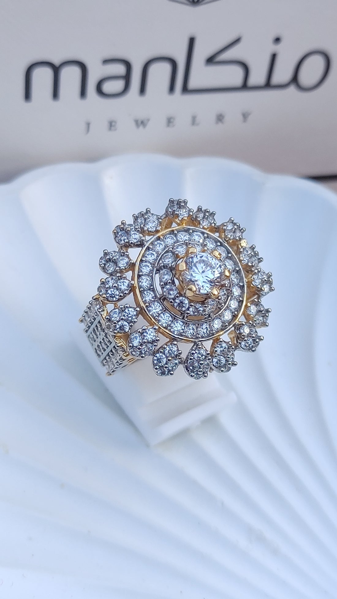 5 Colors | Zircon Judao Rings with Real Stone | 18K Gold Polish | Adjustable Size | 3Yrs Warranty | MR-352