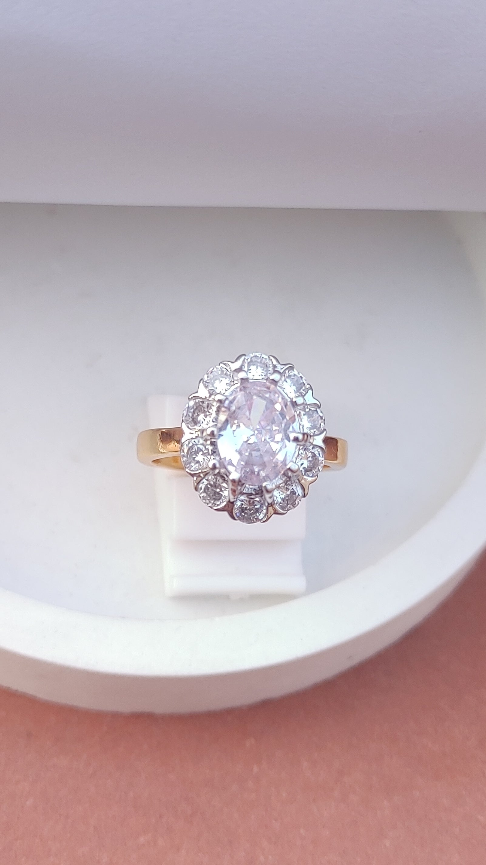 4 Colors | Zircon Judao Rings with Real Stone | 18K Gold Polish | Adjustable Size | 3Yrs Warranty | MR-122