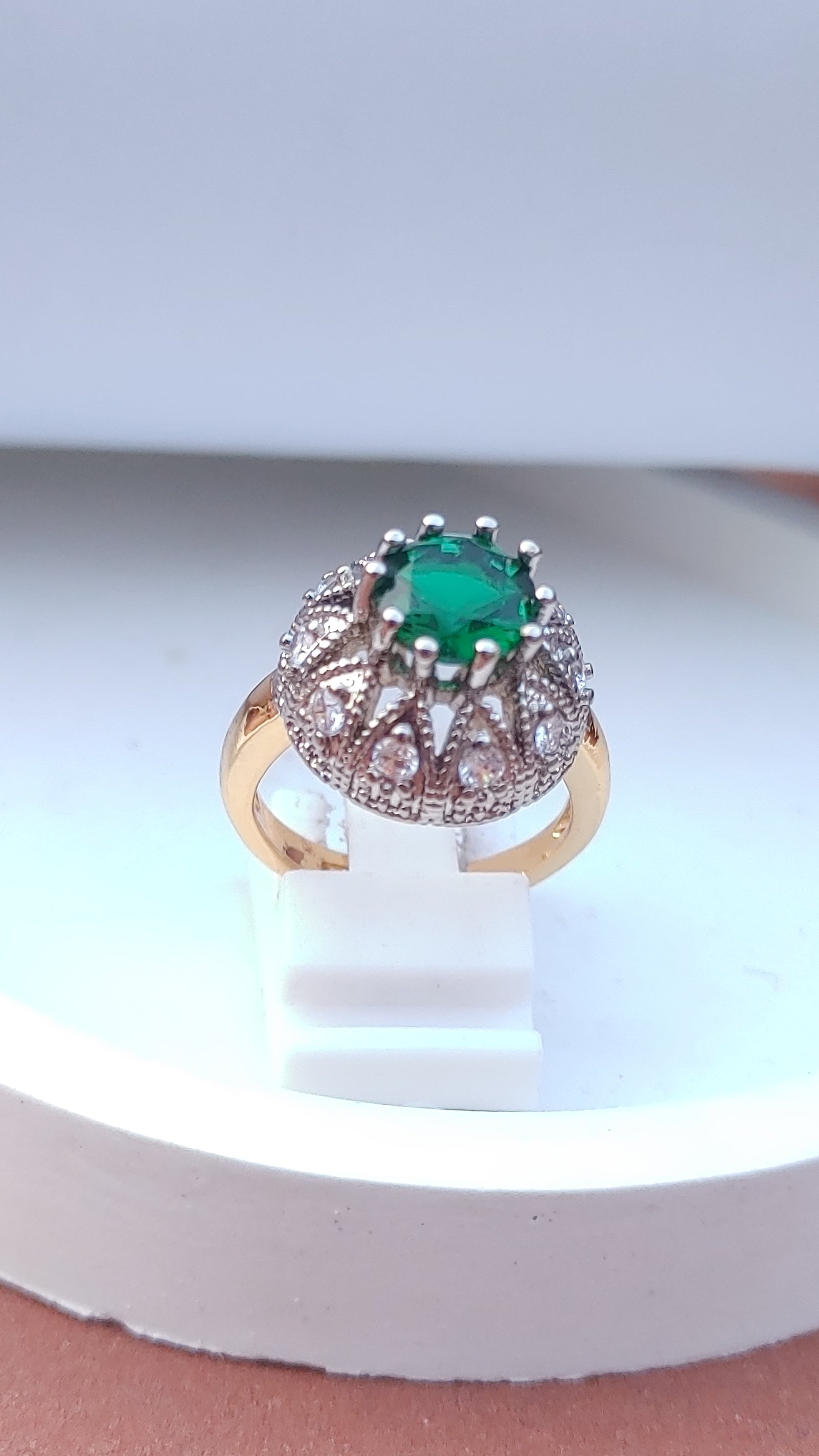 4Colors | Zircon Judao Rings with Real Stone | 18K Gold Polish | Adjustable Size | 3Yrs Warranty | MR-333