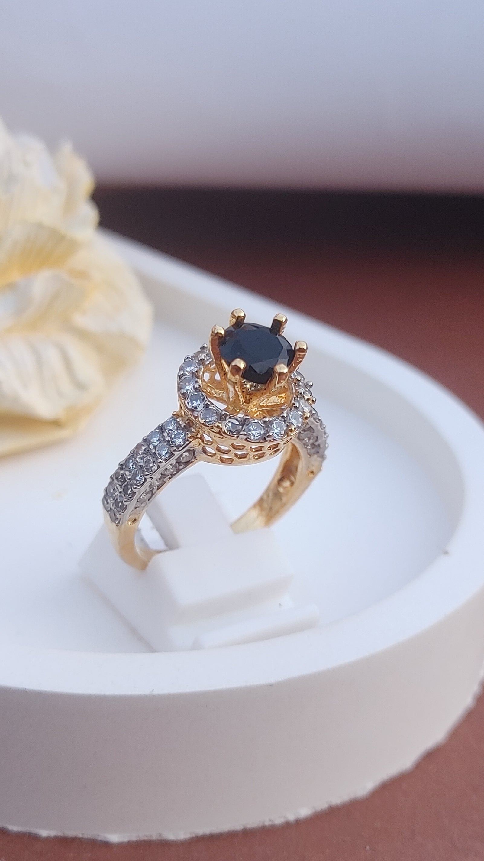 8Colors | Zircon Judao Rings with Real Stone | 18K Gold Polish | Adjustable Size | 3Yrs Warranty | MR-251
