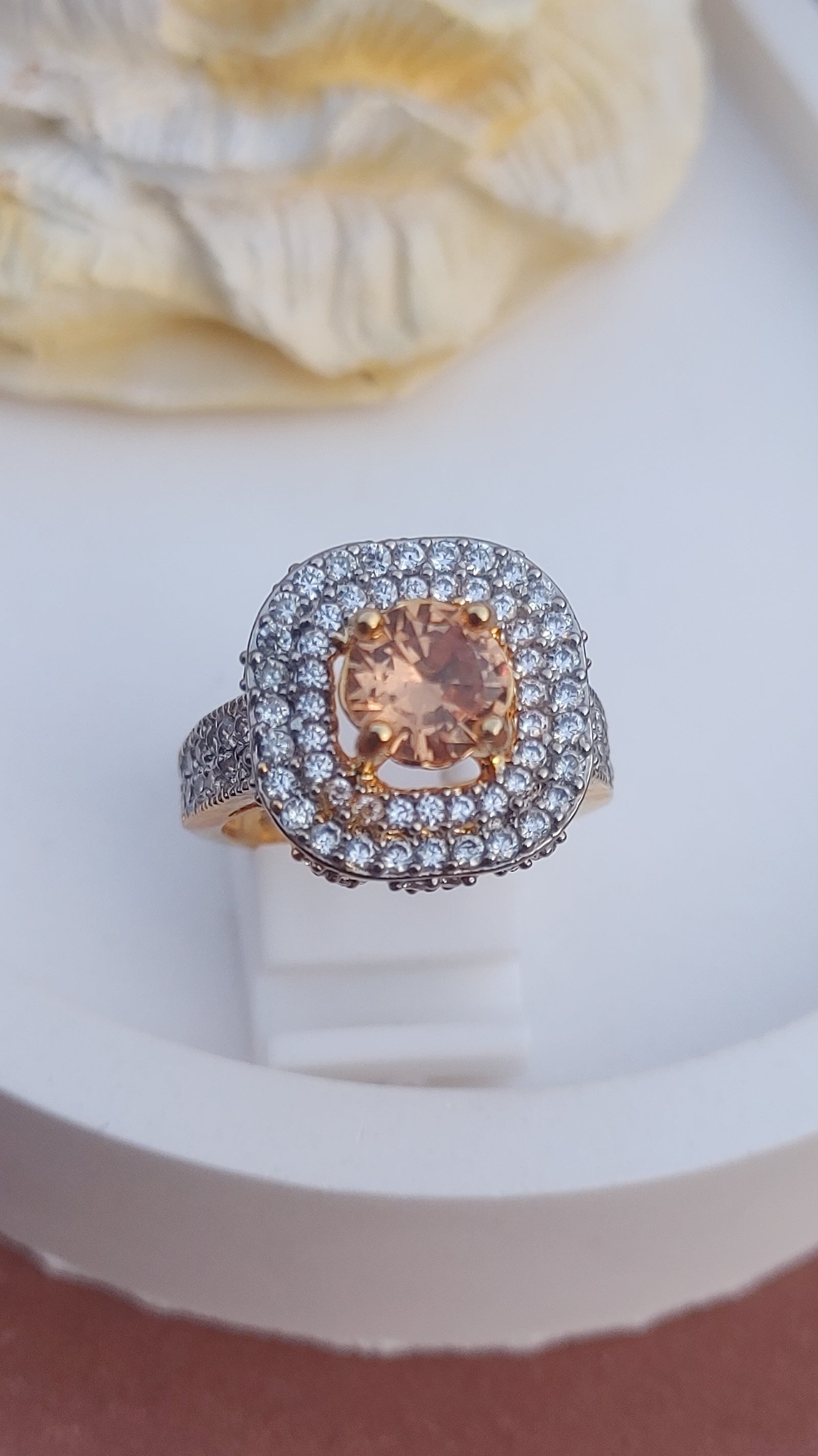 8Colors | Zircon Judao Rings with Real Stone | 18K Gold Polish | Adjustable Size | 3Yrs Warranty | MR-333