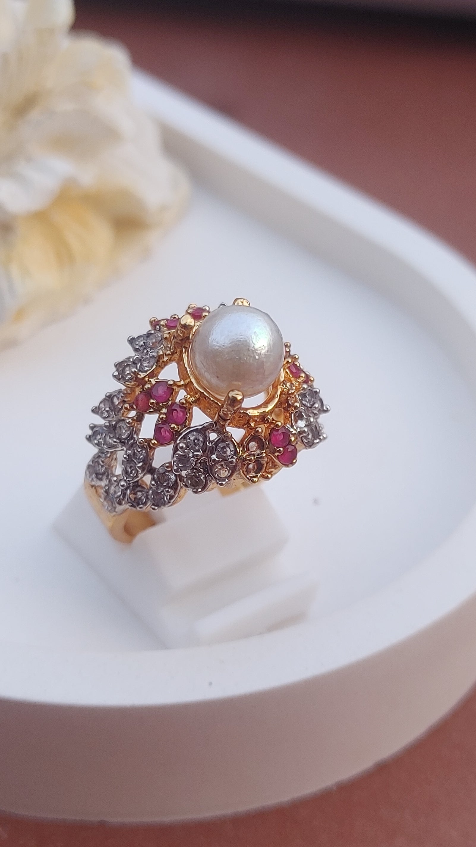4Colors | Zircon Judao Rings with Real Stone | 18K Gold Polish | Adjustable Size | 3Yrs Warranty | MR-500