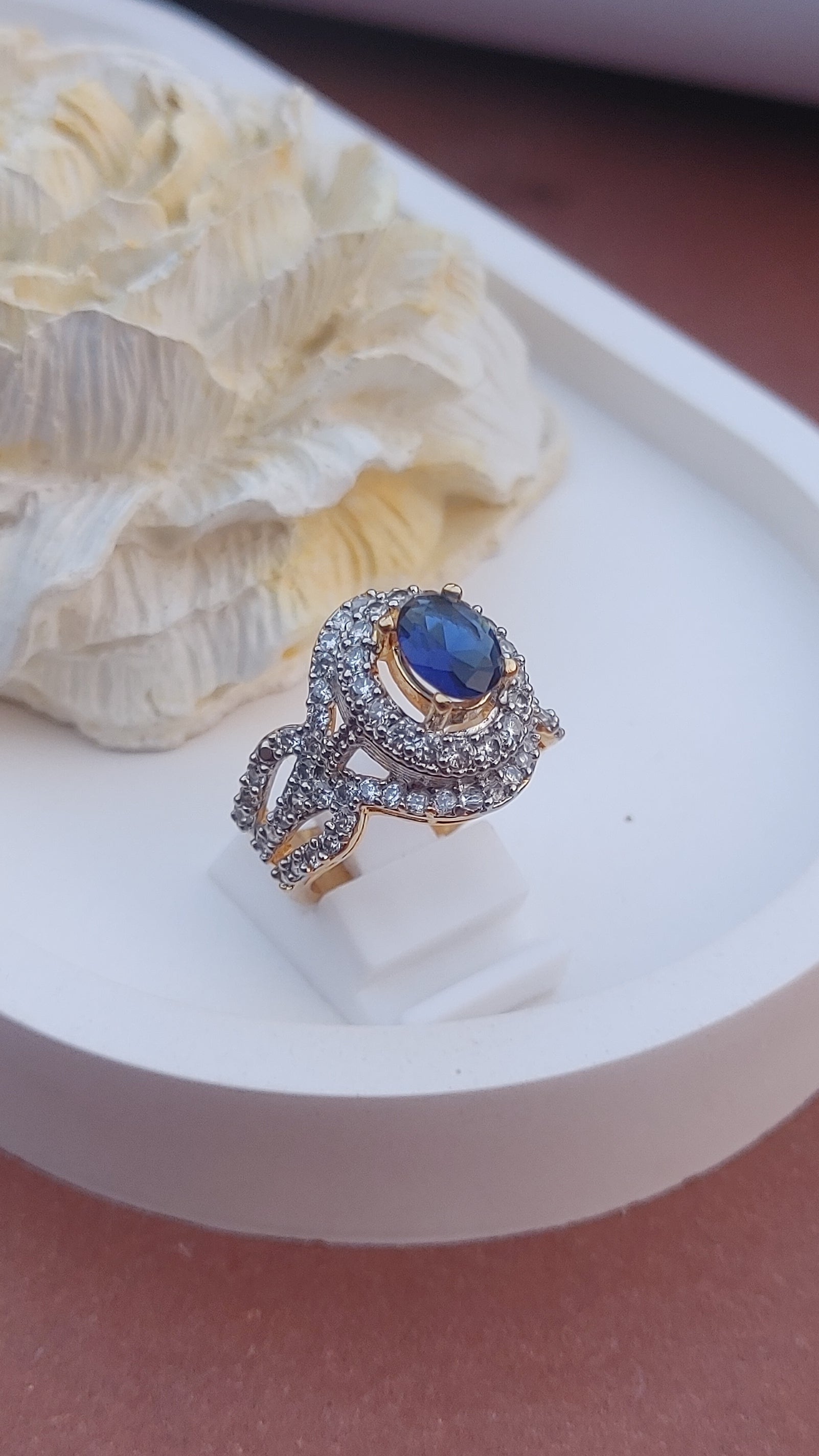6Colors | Zircon Judao Rings with Real Stone | 18K Gold Polish | Adjustable Size | 3Yrs Warranty | MR-434