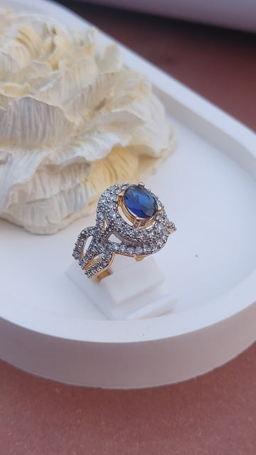 6Colors | Zircon Judao Rings with Real Stone | 18K Gold Polish | Adjustable Size | 3Yrs Warranty | MR-434