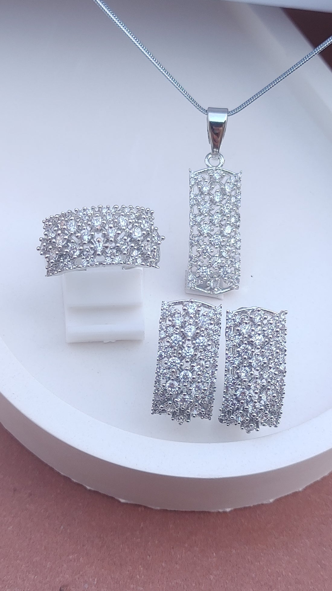 Zircon judao Locket Set | 22K Gold Plated(3 Yrs. Warranty) | Mk-609