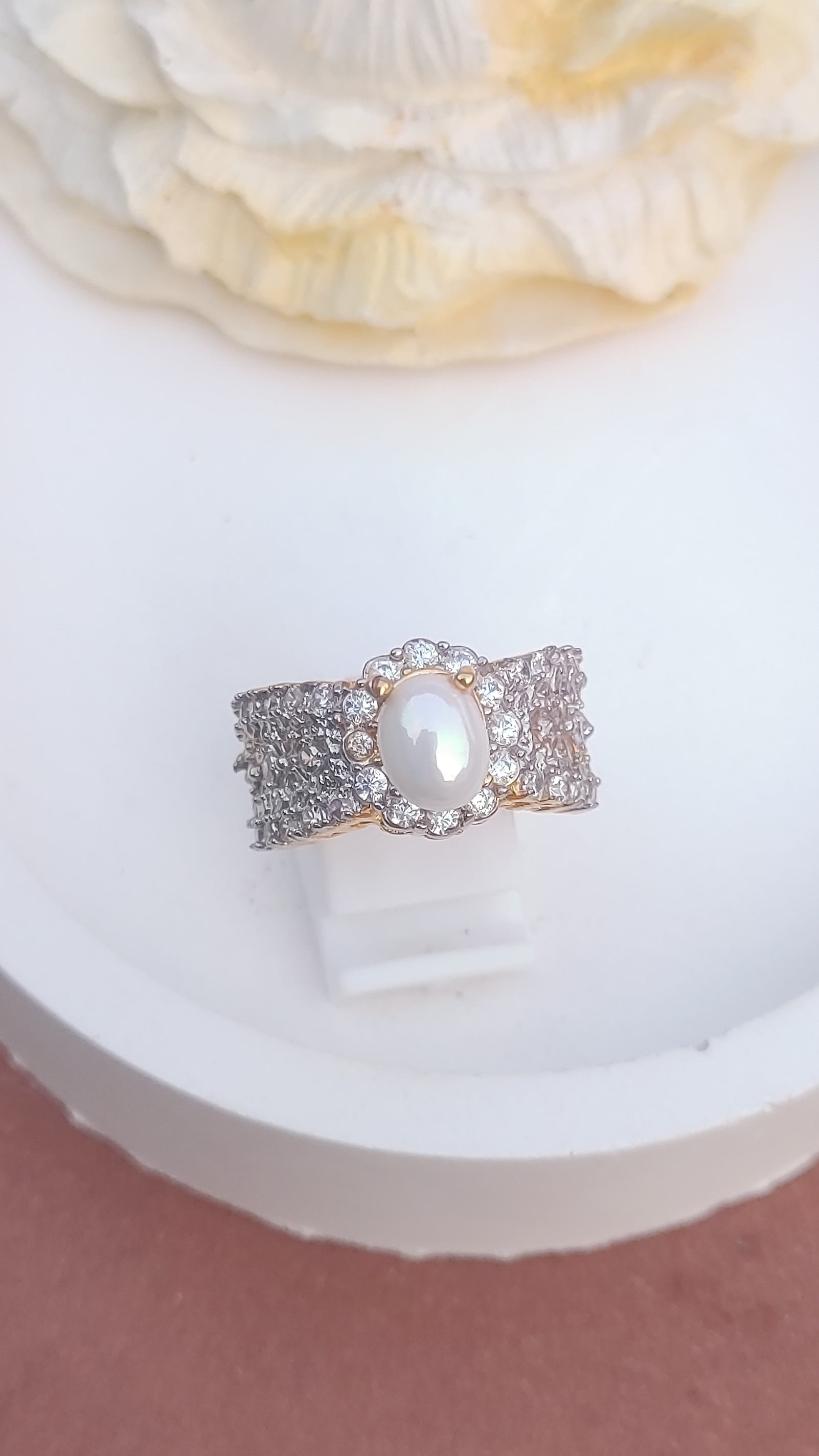 7Colors | Zircon Judao Rings with Real Stone | 18K Gold Polish | Adjustable Size | 3Yrs Warranty | MR-503