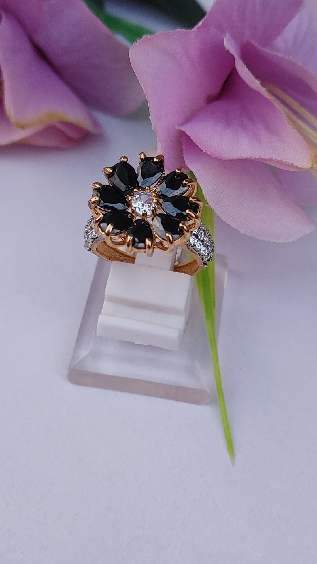 6 Colors | Zircon Judao Ring | 18K Gold Polish | Adjustable Size | MR-399
