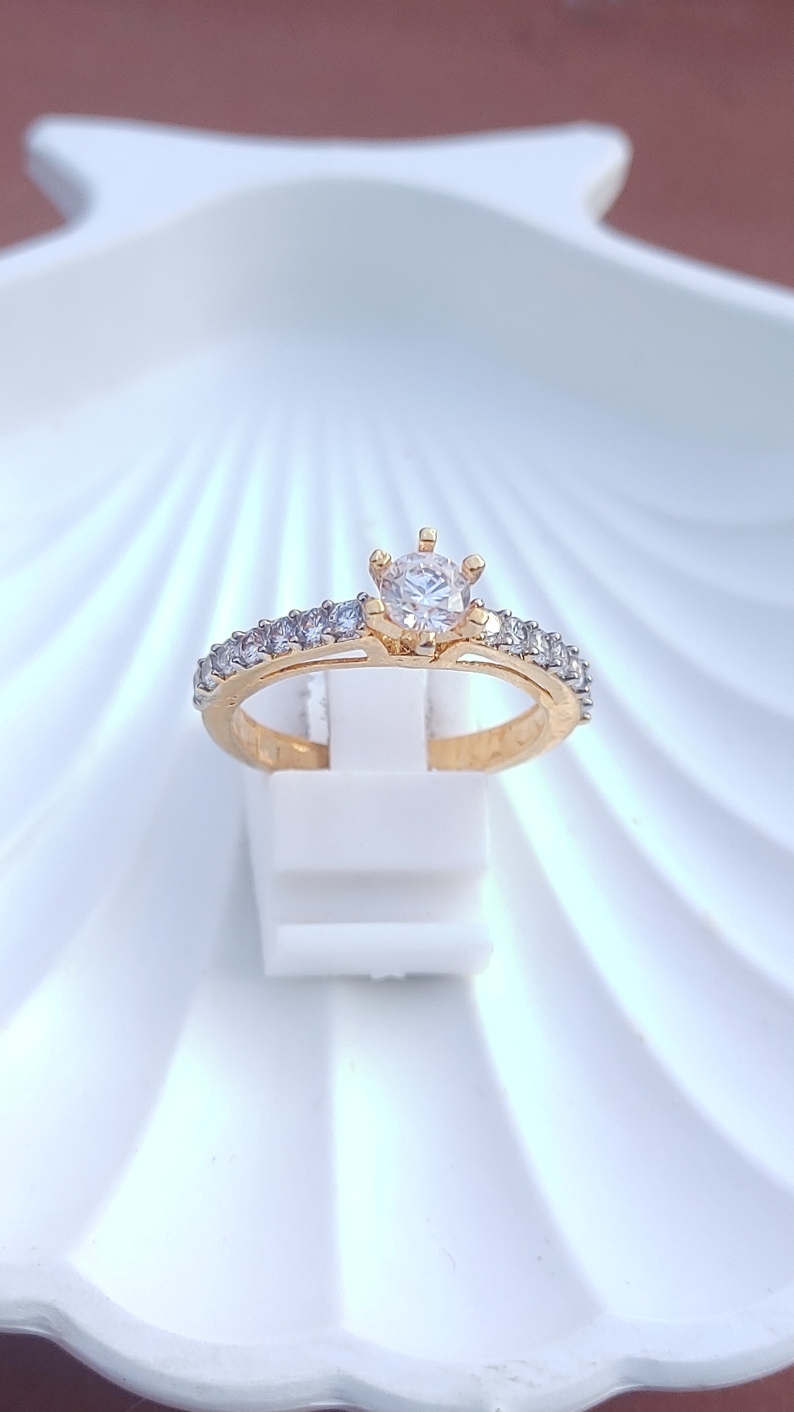 Diamond 💎 cut Zircon judao adjustable ring 22 k gold plated hand crafted | MR-765