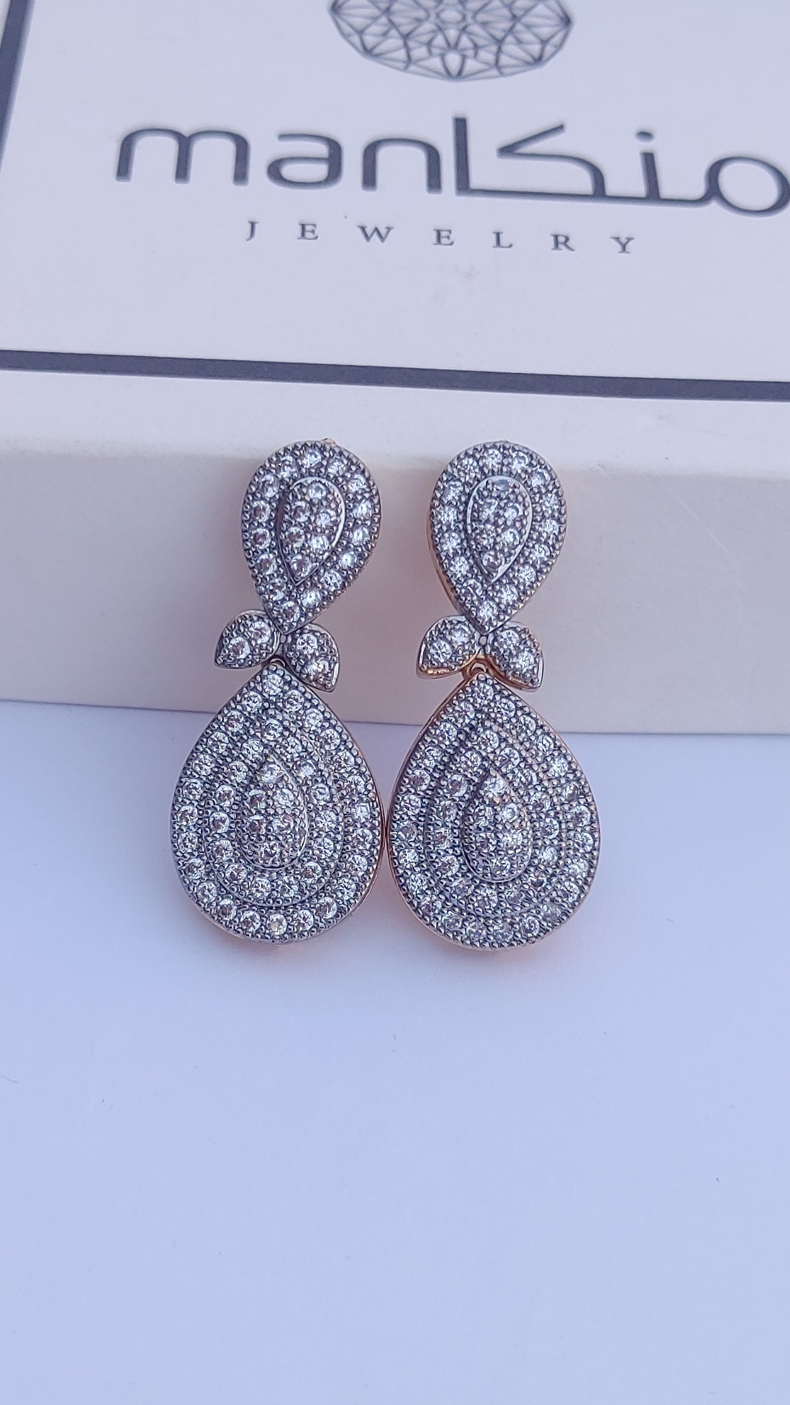 Handmade Judao earings with Real Stone Original 22K Gold Polish-ME-456