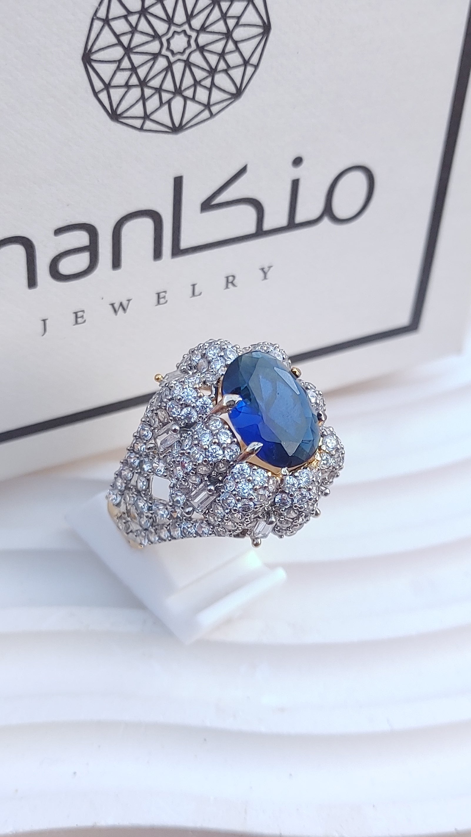 7 Colors | Zircon Judao Rings with Real Stone | 18K Gold Polish | Adjustable Size | 3Yrs Warranty | MR-355