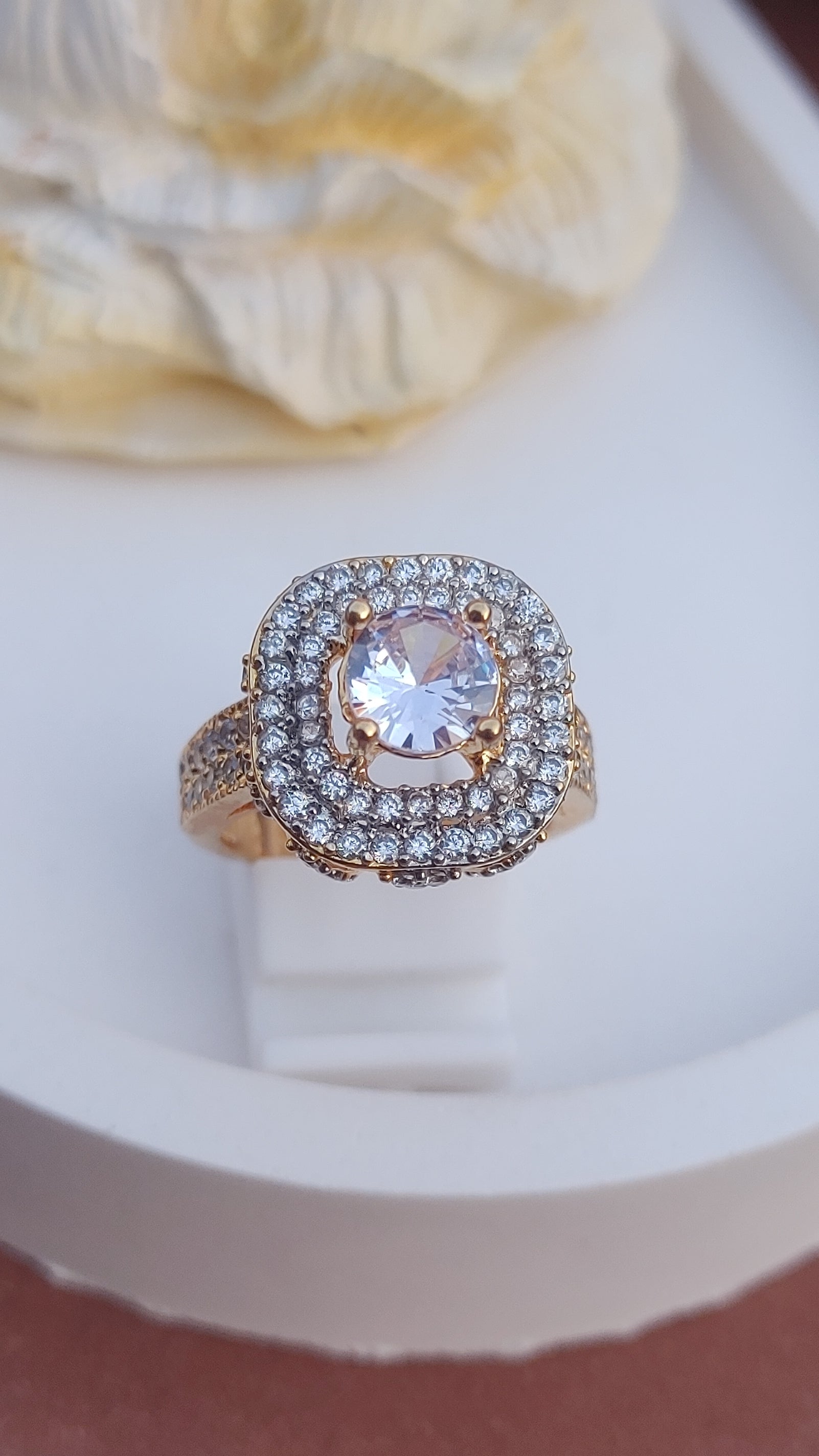 8Colors | Zircon Judao Rings with Real Stone | 18K Gold Polish | Adjustable Size | 3Yrs Warranty | MR-333