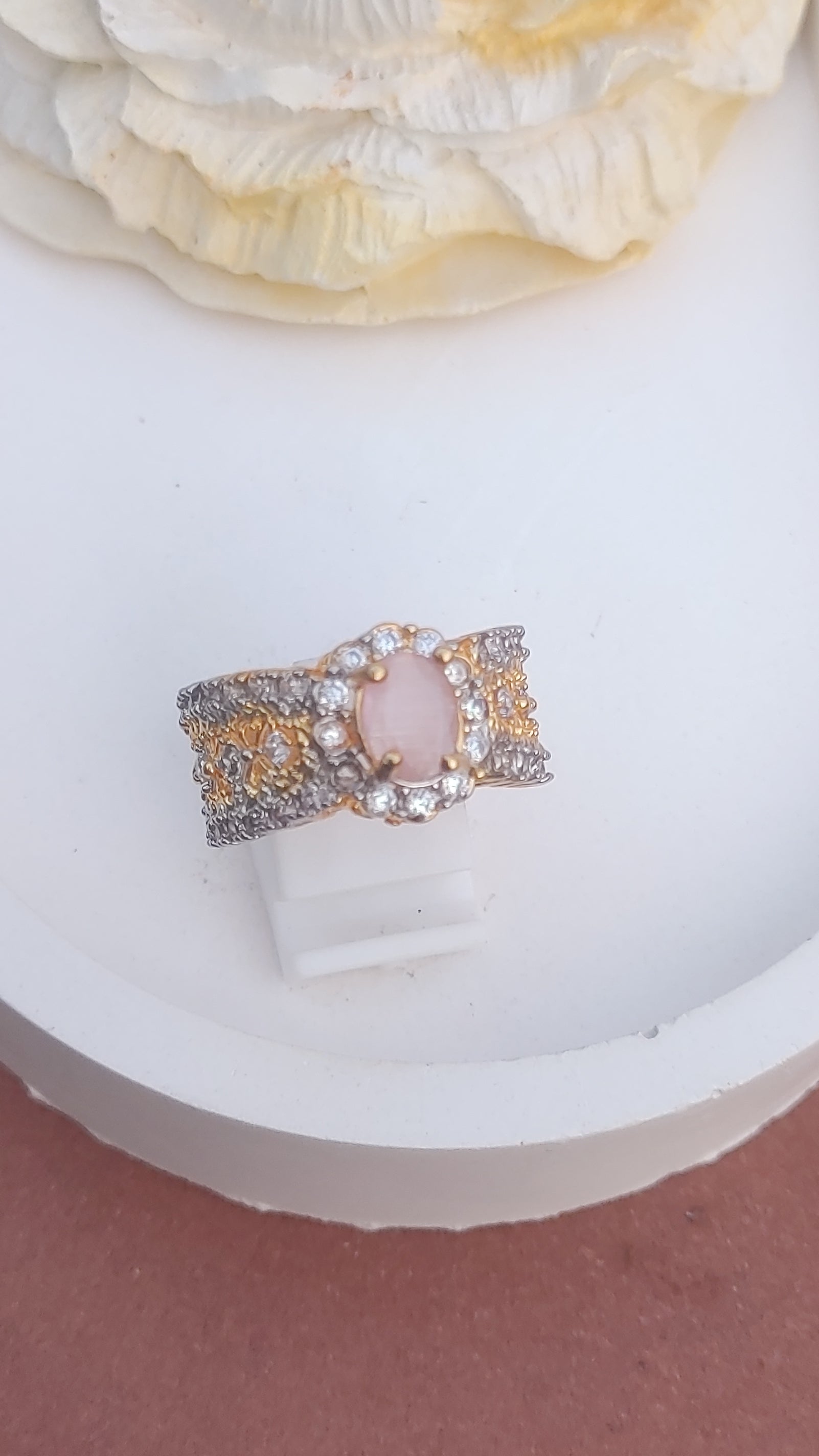 7Colors | Zircon Judao Rings with Real Stone | 18K Gold Polish | Adjustable Size | 3Yrs Warranty | MR-503